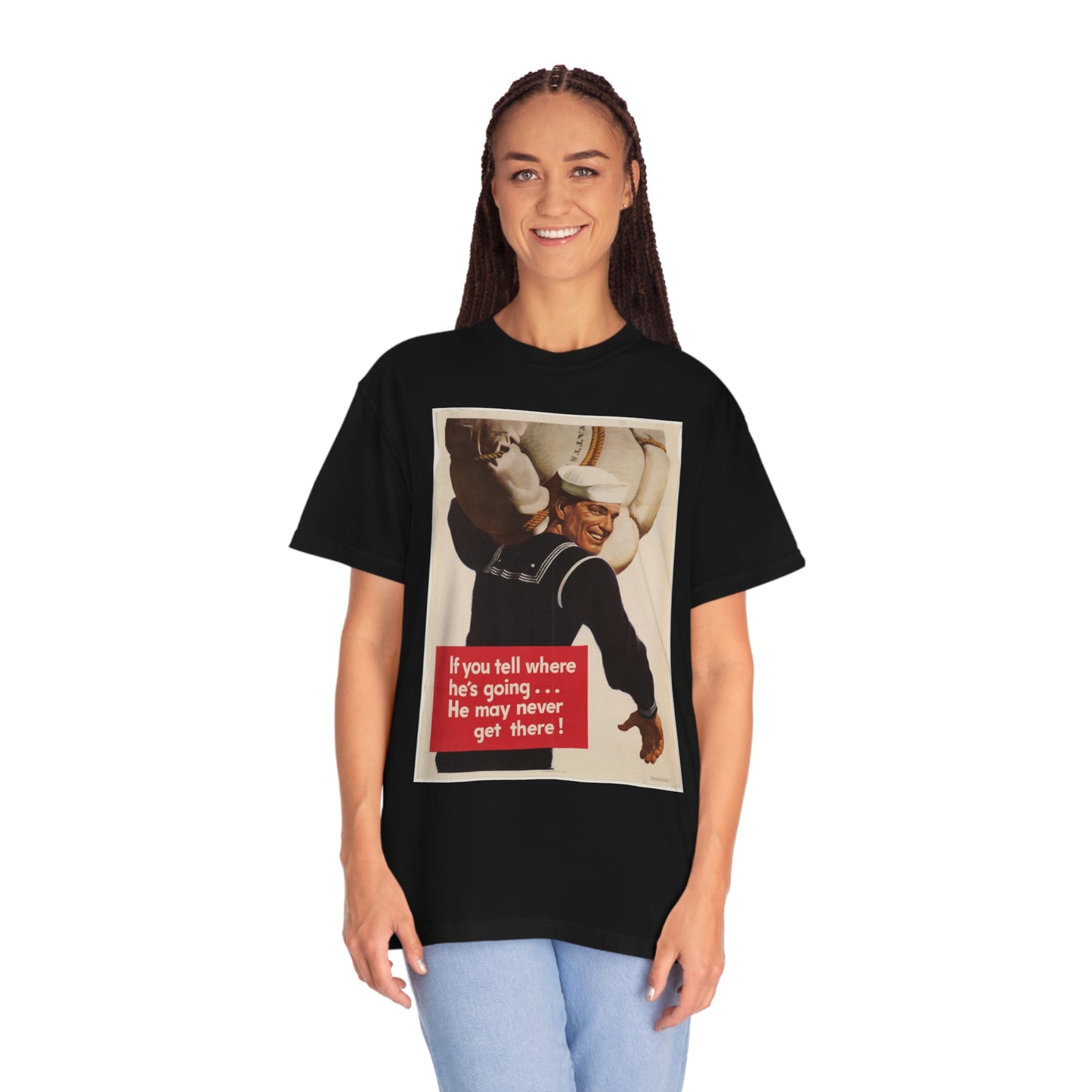 'He May Never Get There' Propaganda Print Shirt