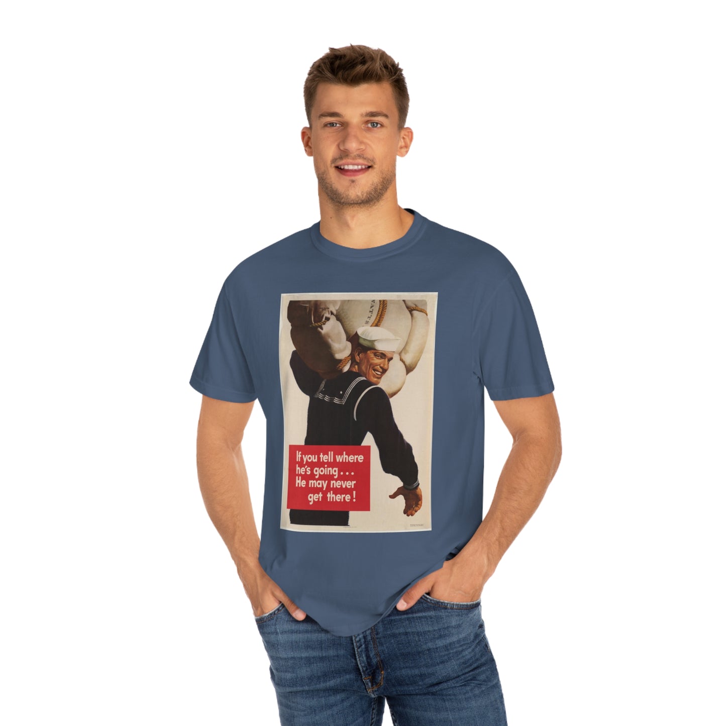 'He May Never Get There' Propaganda Print Shirt