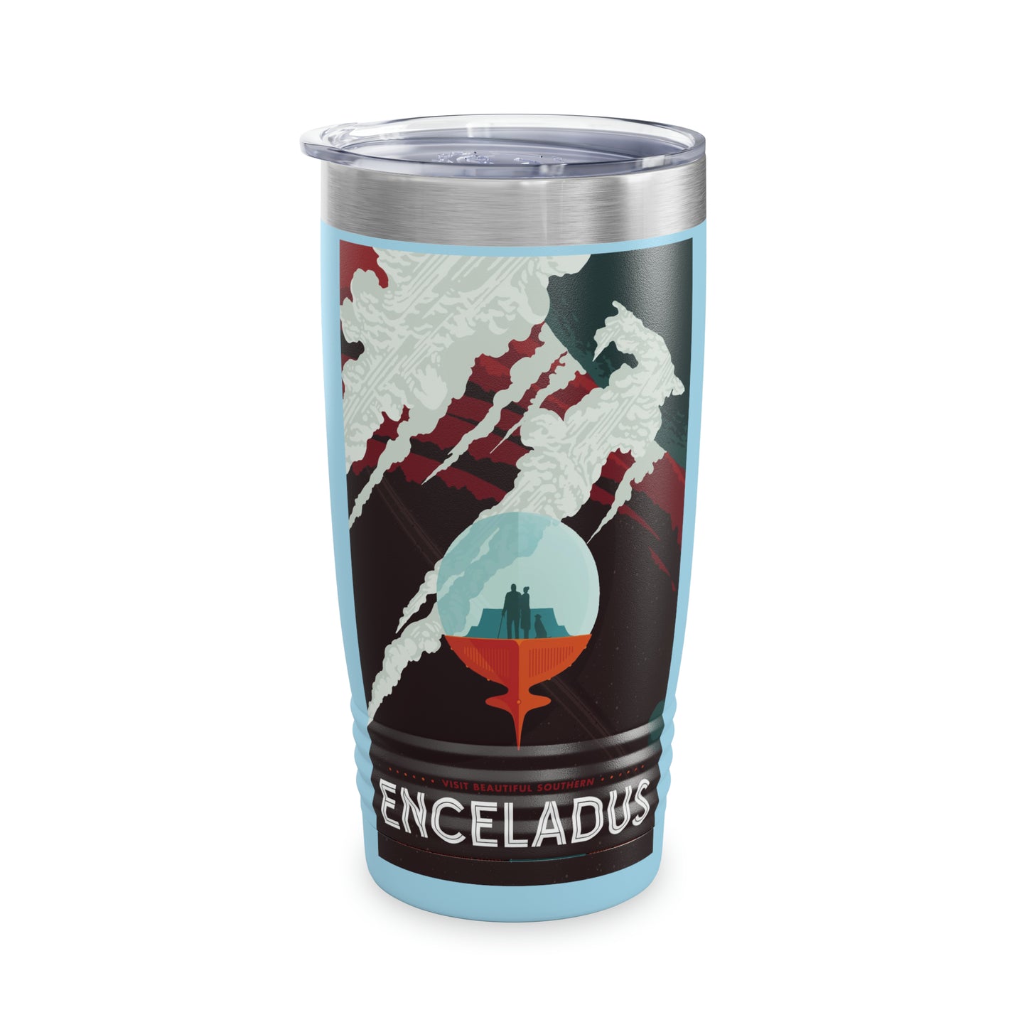 Retrofuturist Space Tourism to Celadus Ringneck Tumbler, 20oz