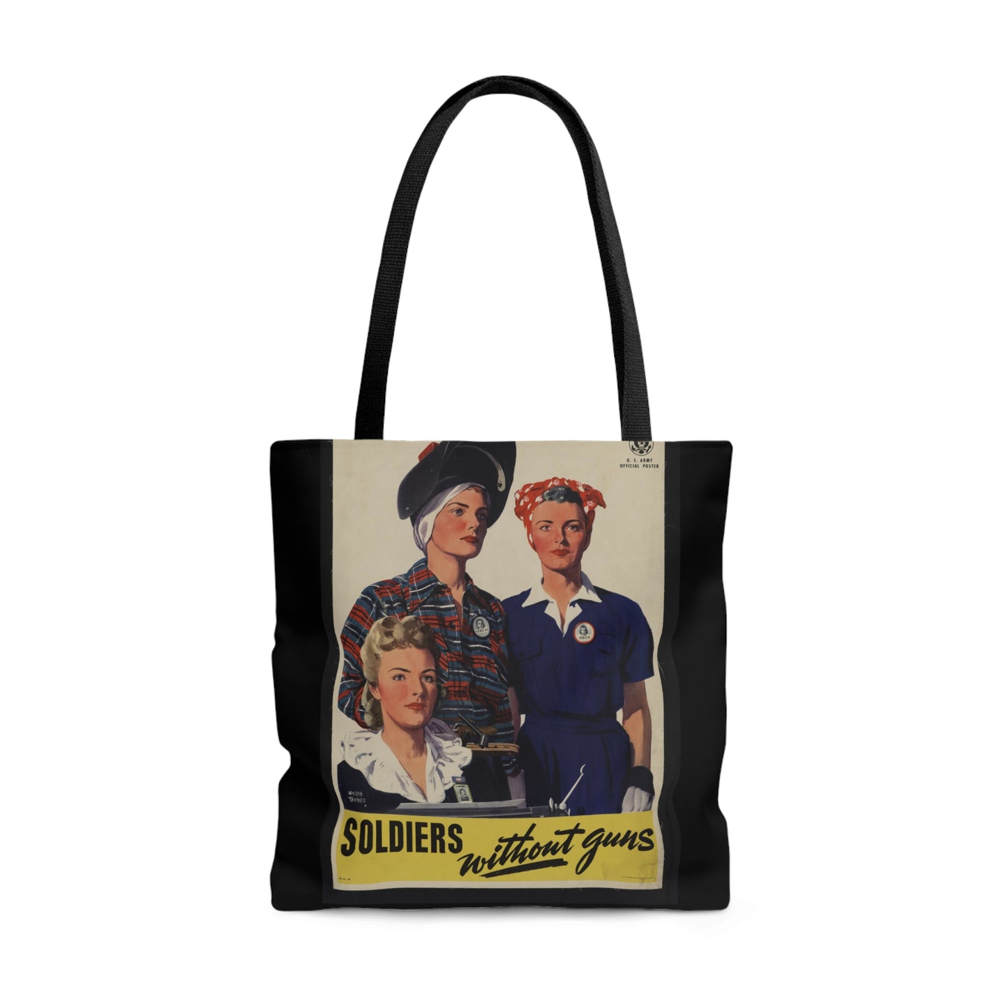 Vintage 'Soldiers Without Guns Propaganda Tote Bag