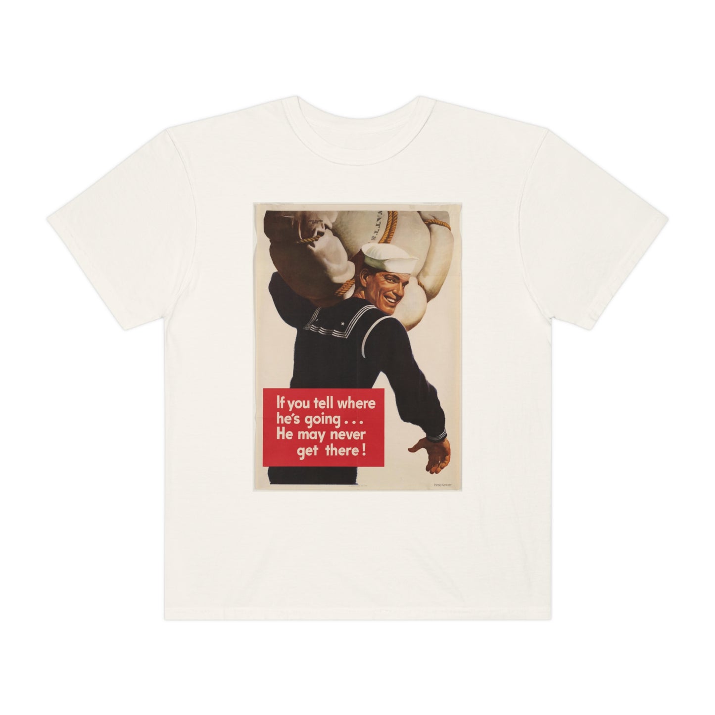 'He May Never Get There' Propaganda Print Shirt