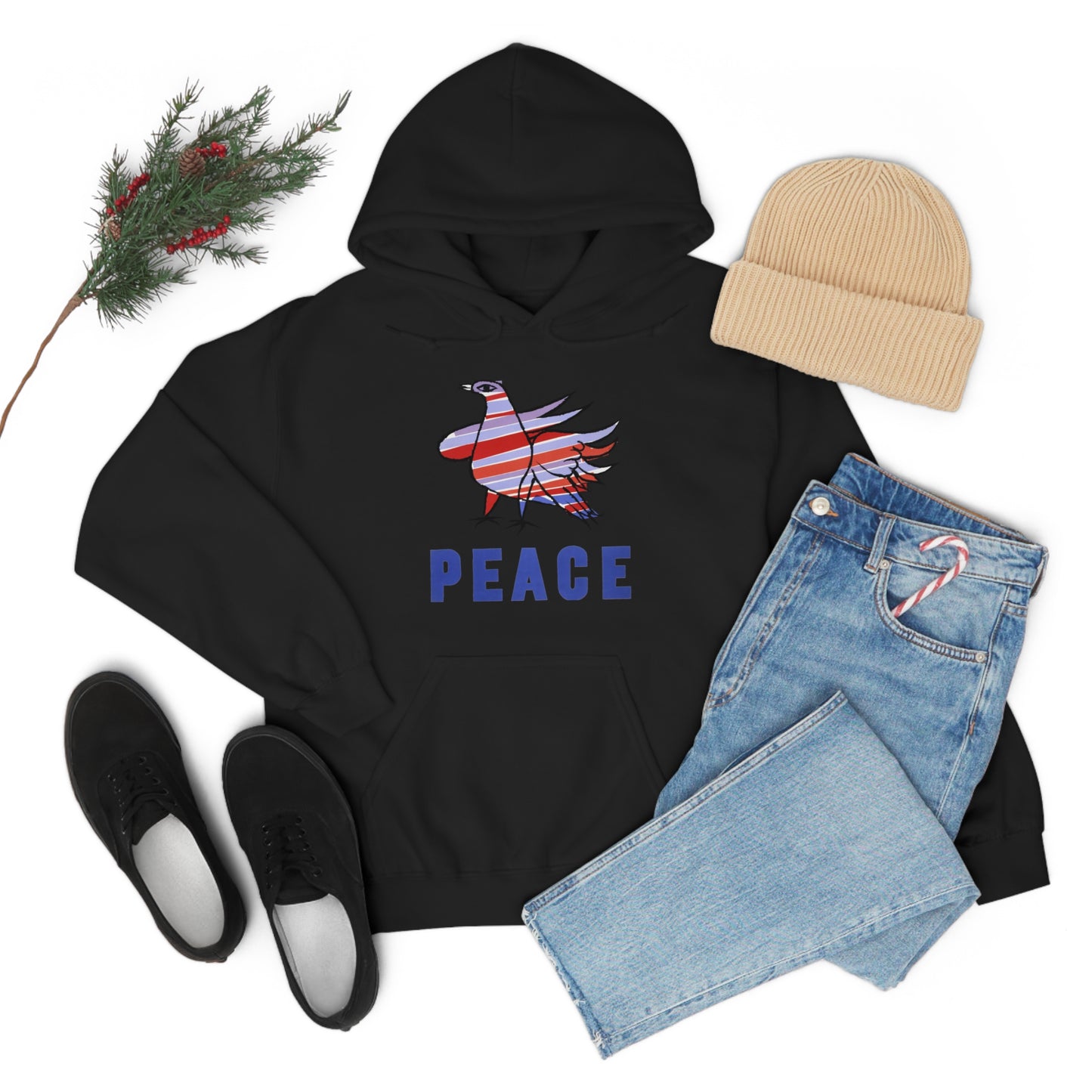 Peace Dove Hooded Sweatshirt