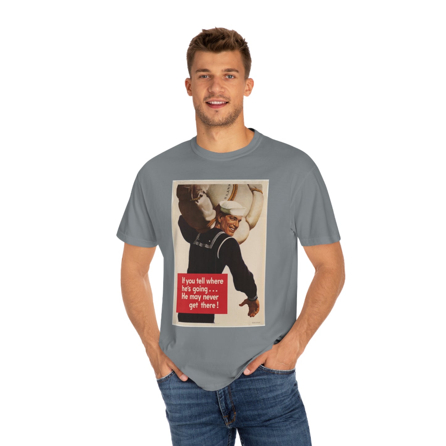 'He May Never Get There' Propaganda Print Shirt