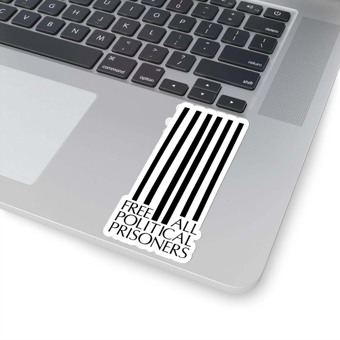 'Free All Political Prisoners' (Black Lettering) Sticker