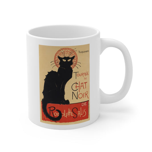 Chat Noir Ceramic Mug 11oz