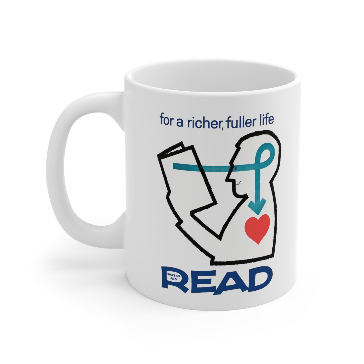 'For a Richer Life, Read' Ceramic Mug 11oz