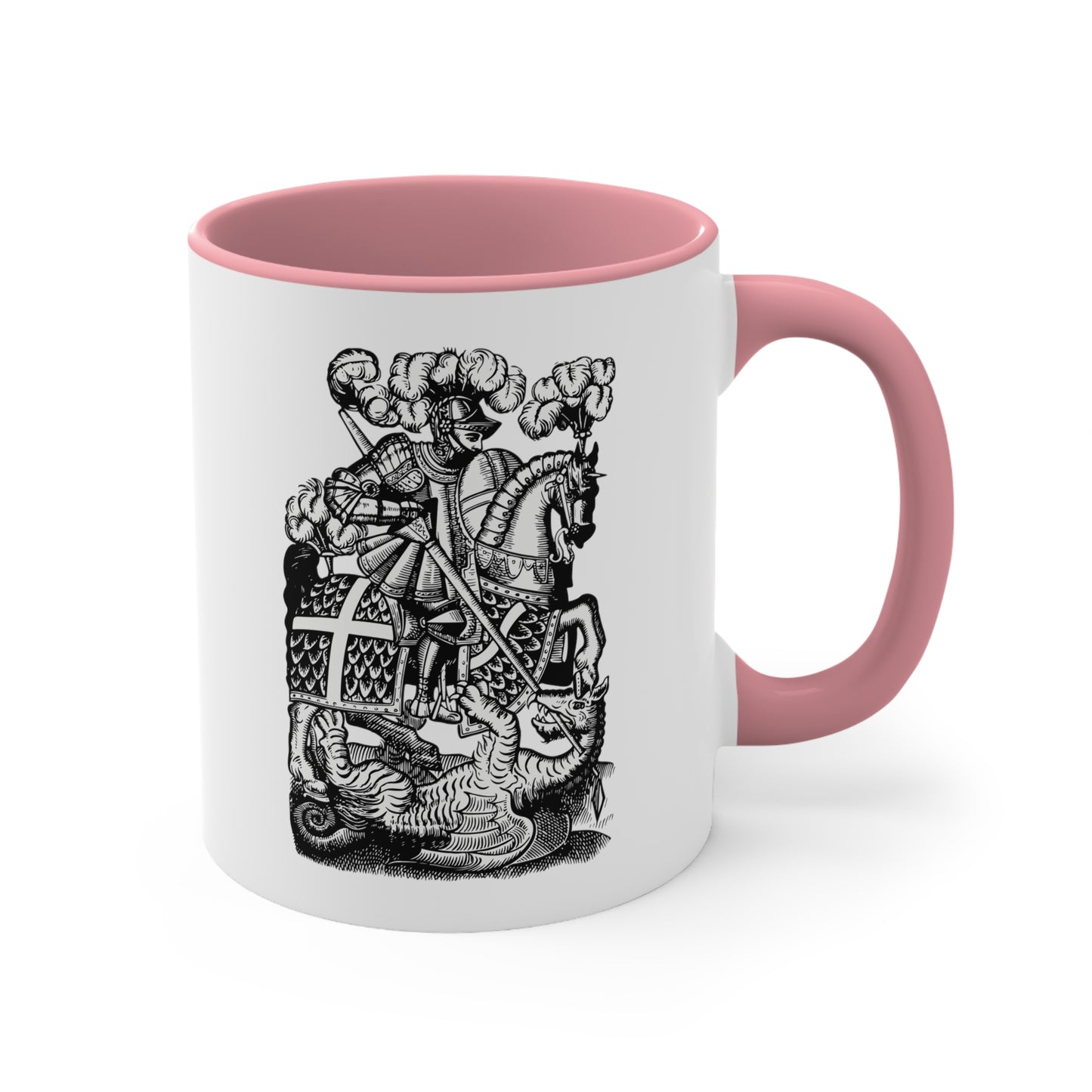 Red Cross Knight Accent Coffee Mug, 11oz