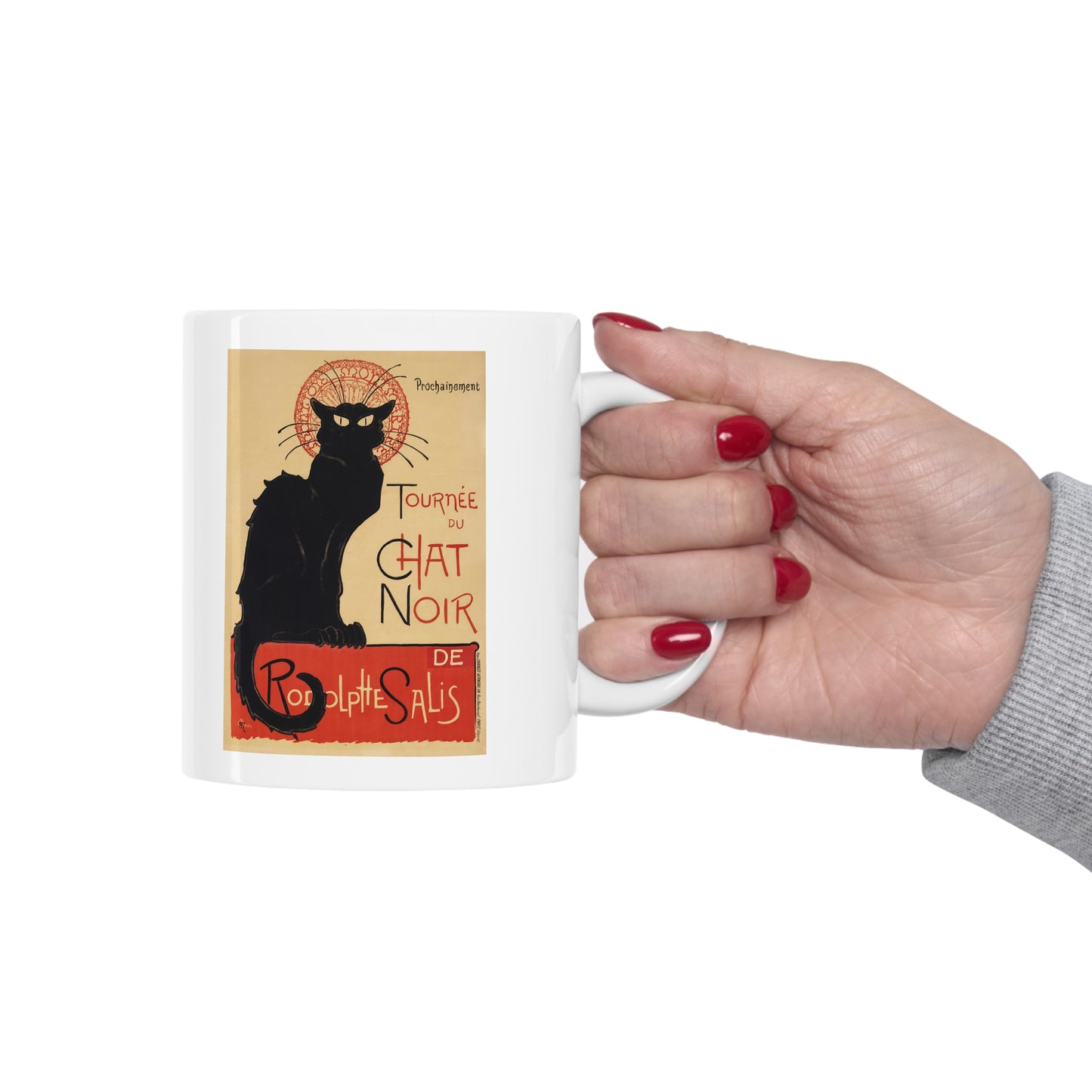 'Le Chat Noir' Ceramic Mug 11oz