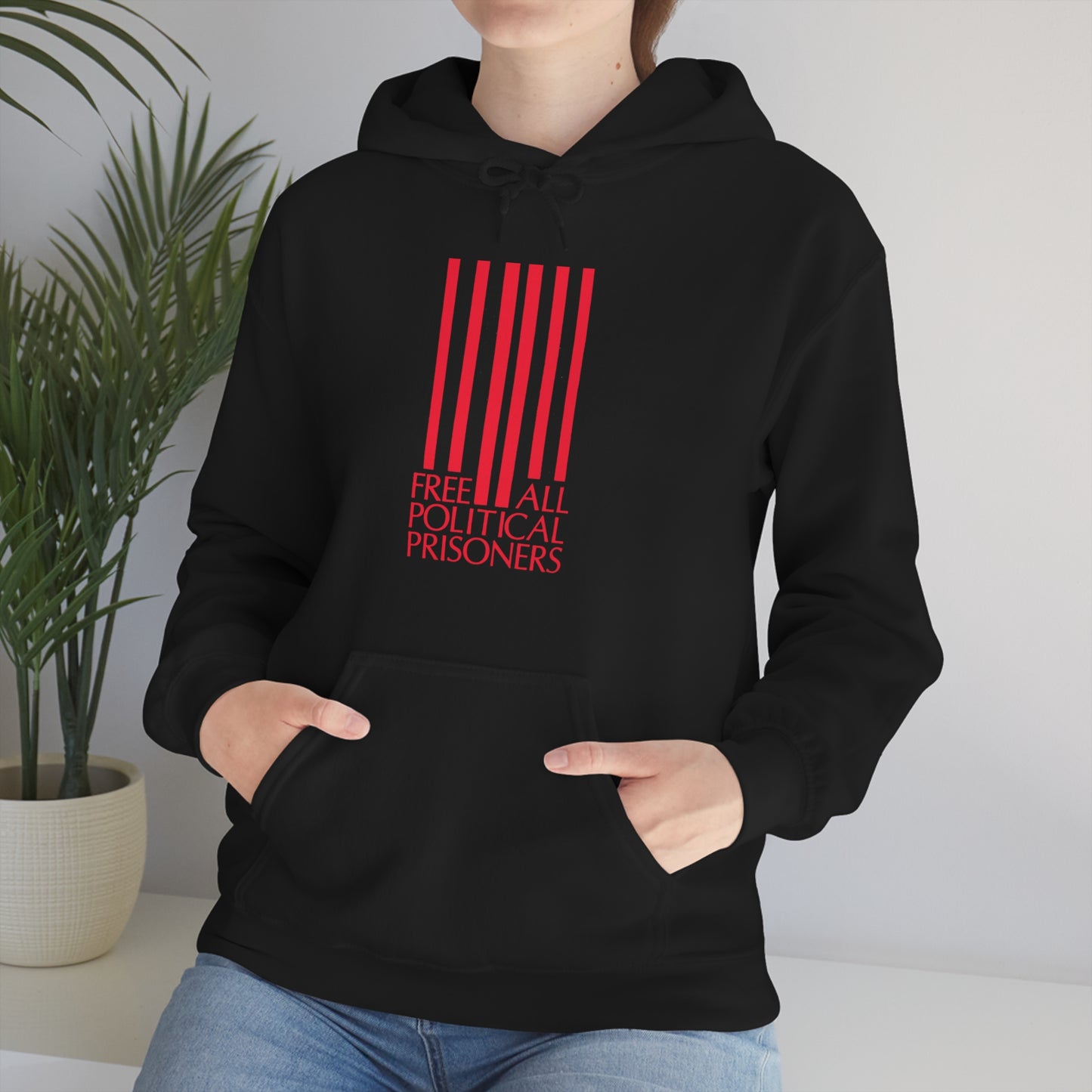 'Free All Political Prisoners' Hooded Sweatshirt