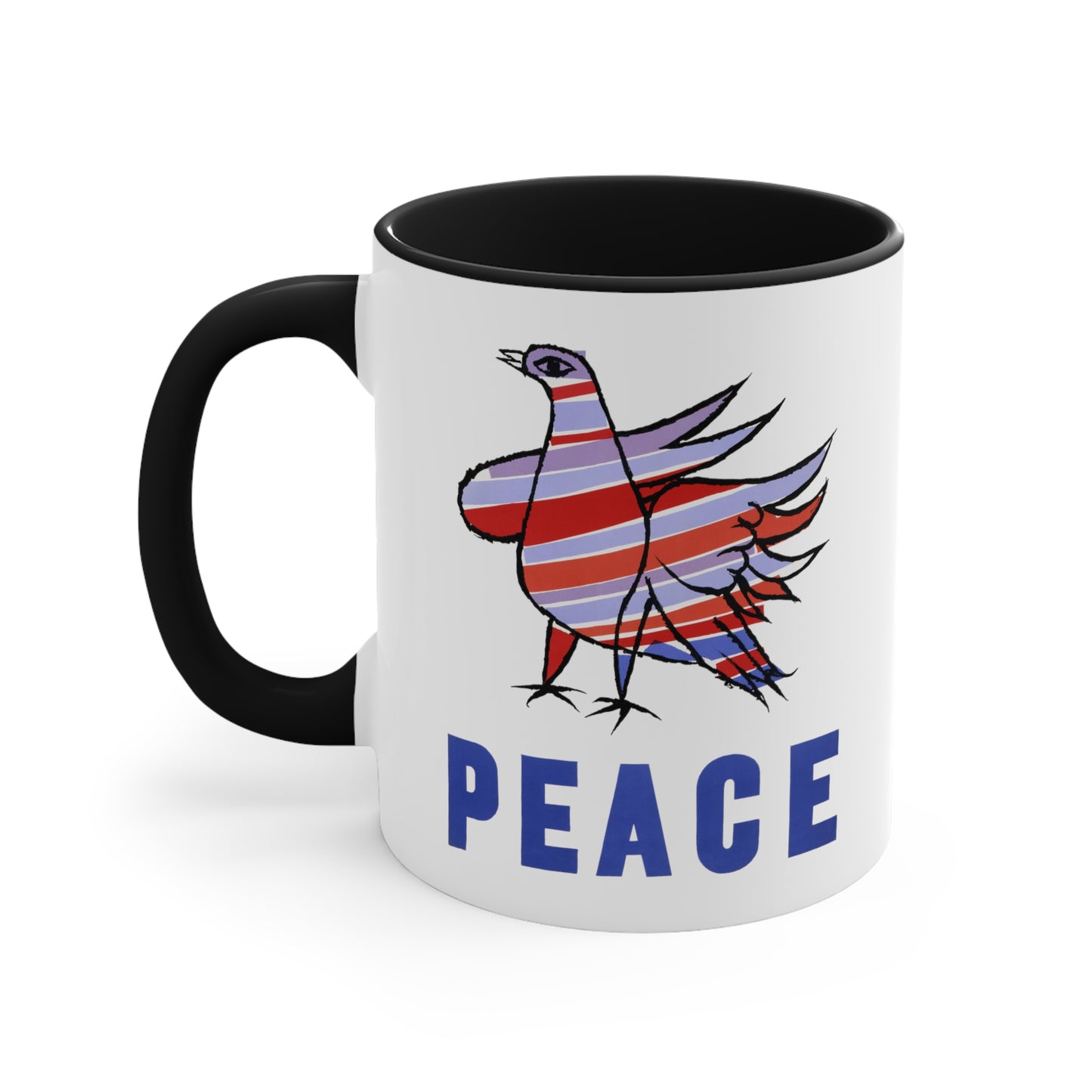 Peace Dove Accent Coffee Mug, 11oz