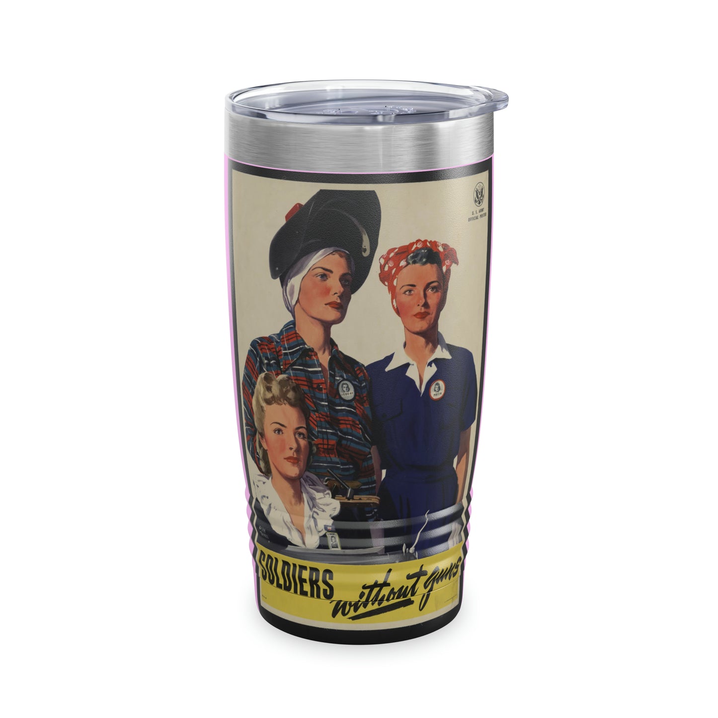 Vintage 'Soldiers Without Guns' Ringneck Tumbler, 20oz