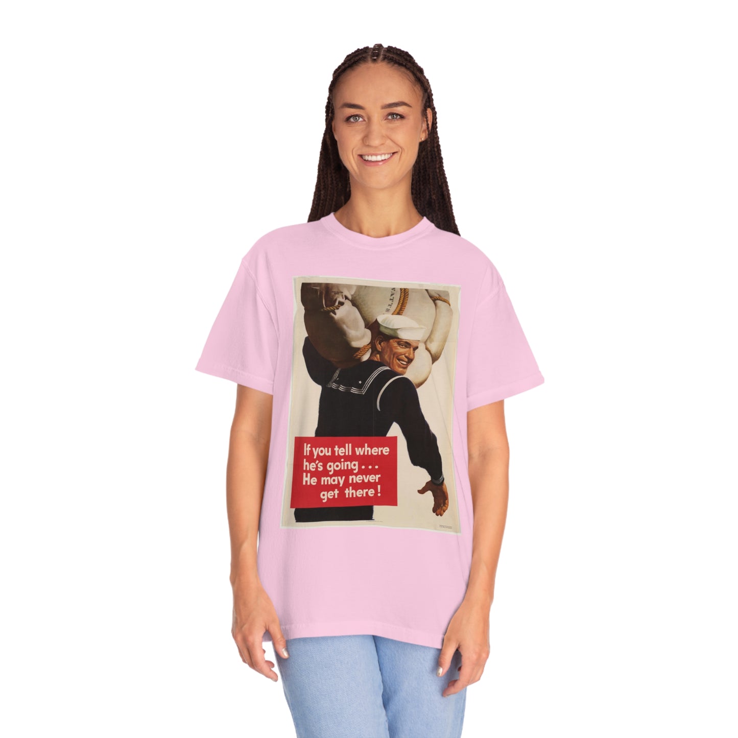 'He May Never Get There' Propaganda Print Shirt