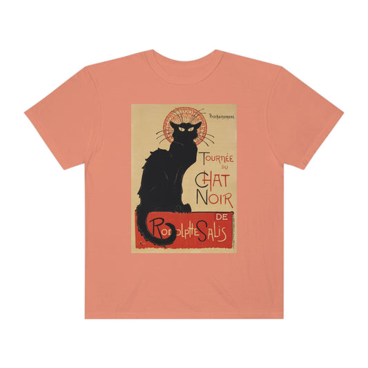 Vintage Black Cat Print Shirt