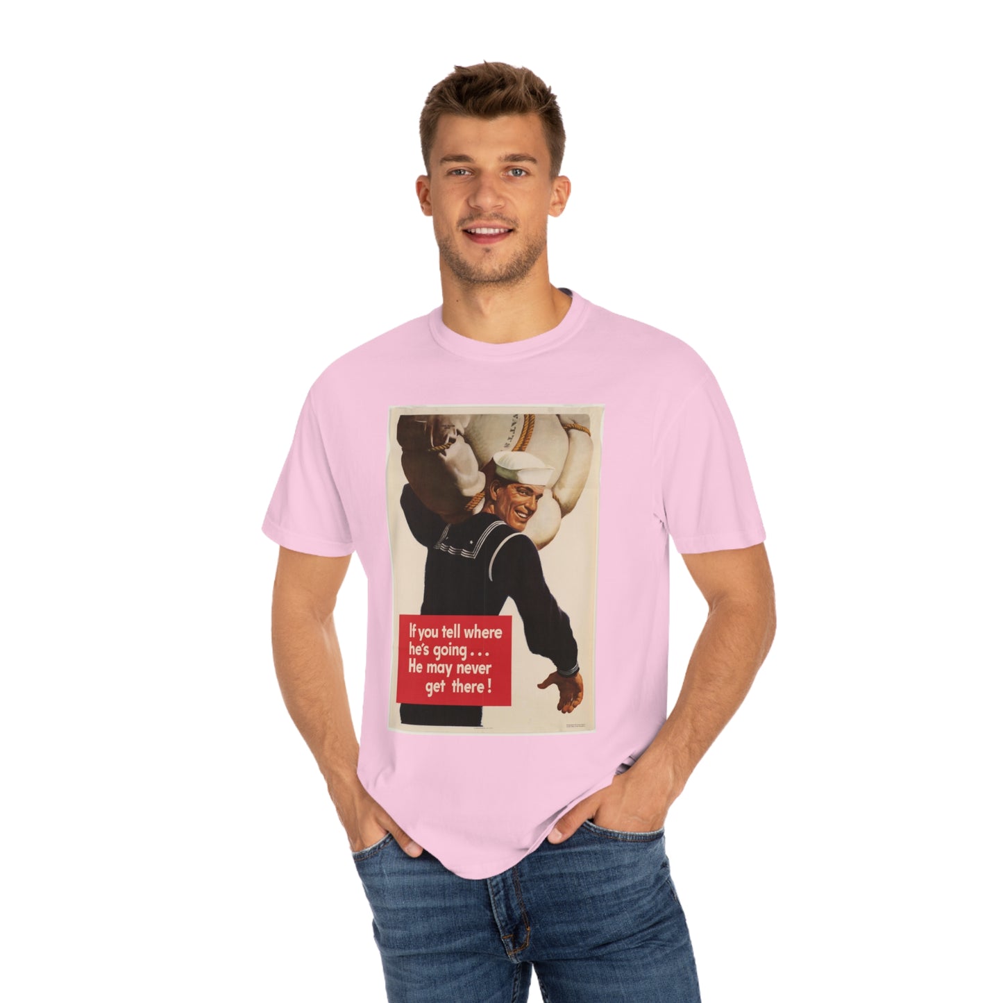 'He May Never Get There' Propaganda Print Shirt