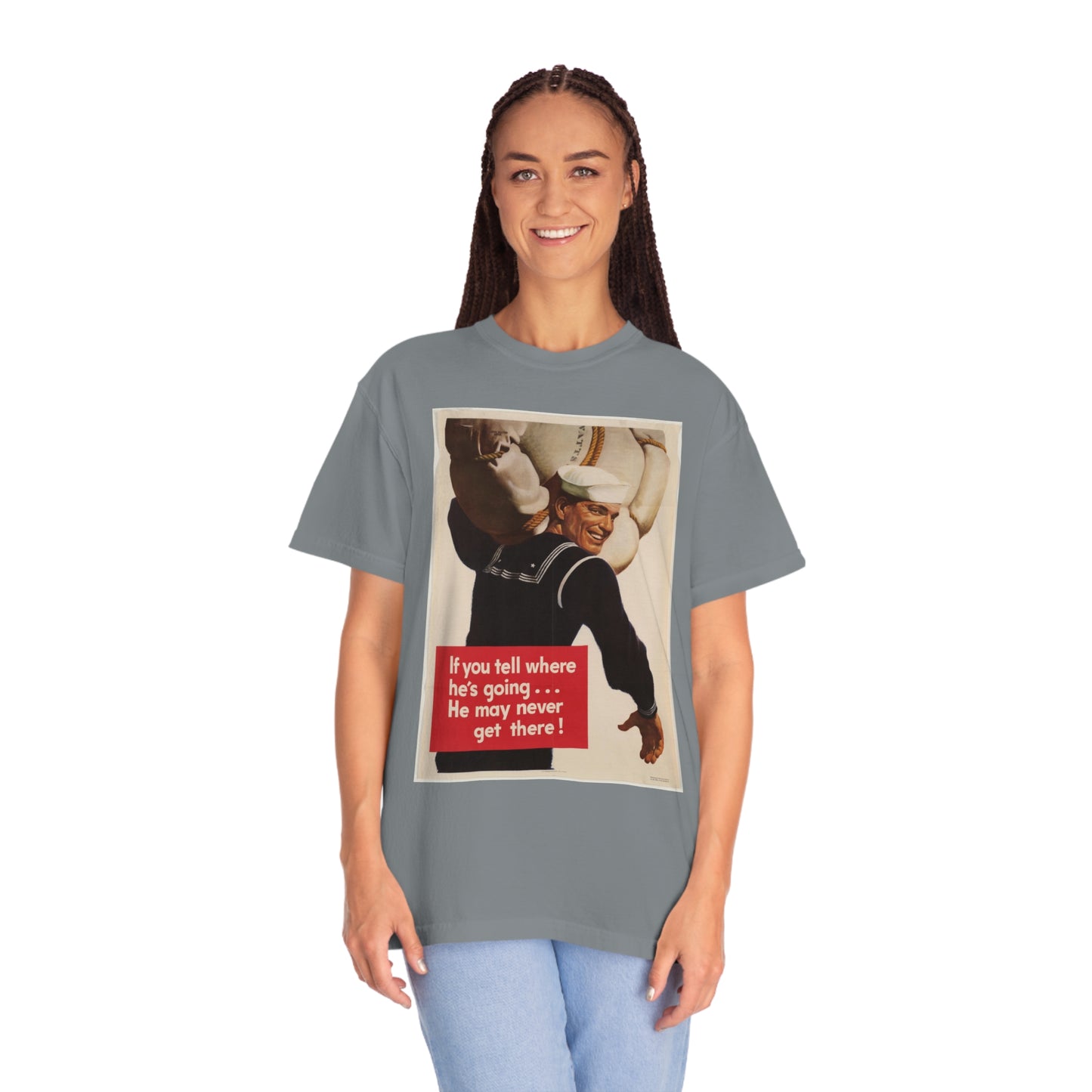 'He May Never Get There' Propaganda Print Shirt