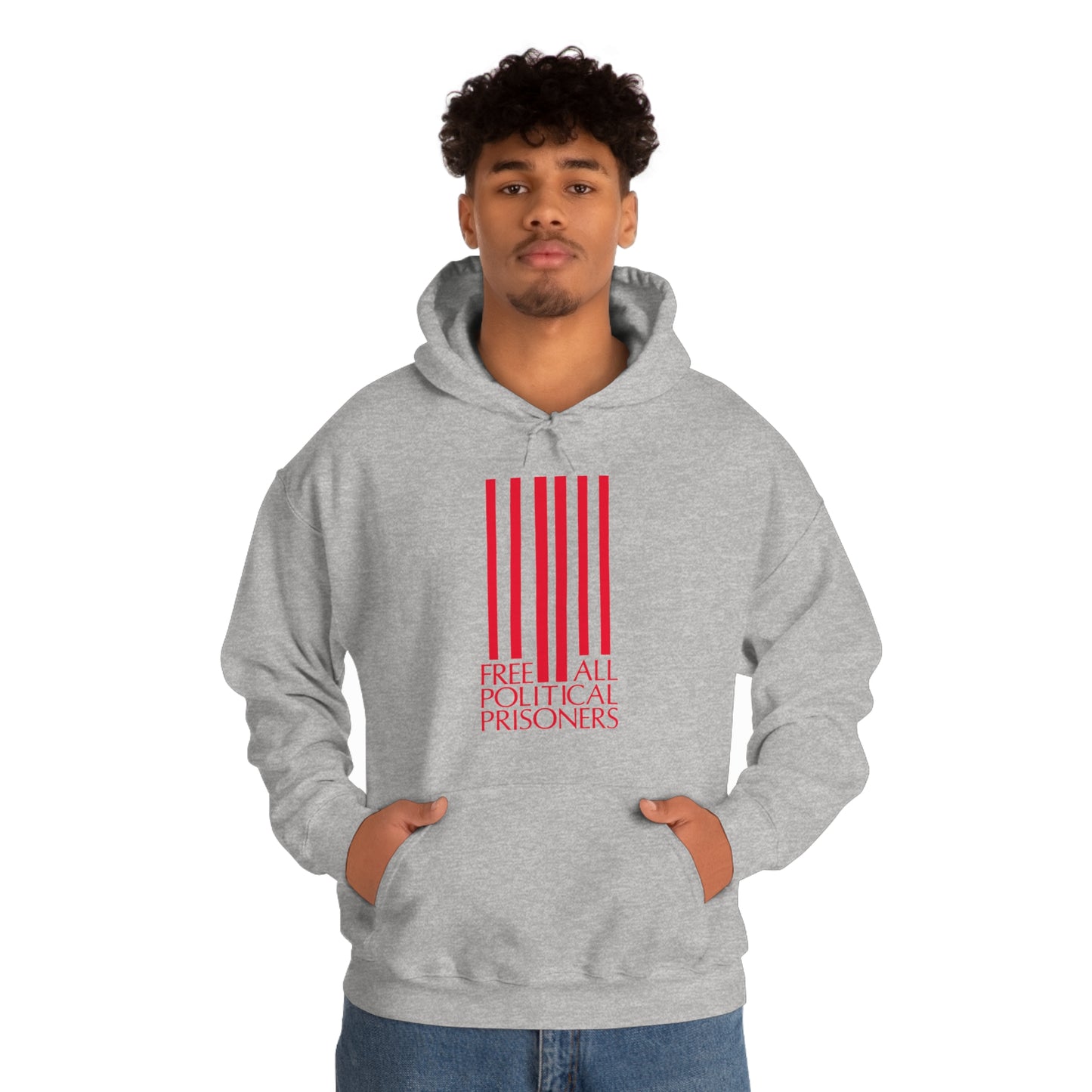 'Free All Political Prisoners' Hooded Sweatshirt