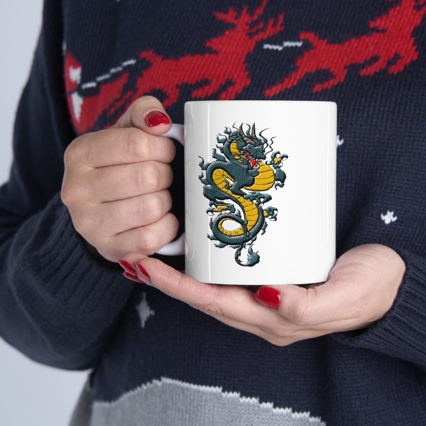 Chinese Dragon Ceramic Mug 11oz