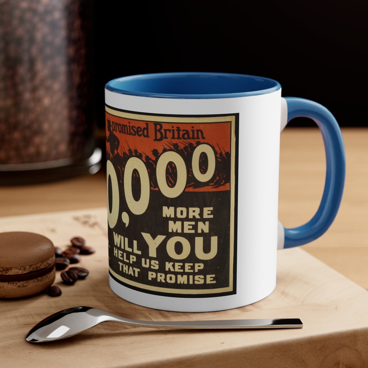 Vintage 'Australia Promised' Propaganda Accent Coffee Mug, 11oz