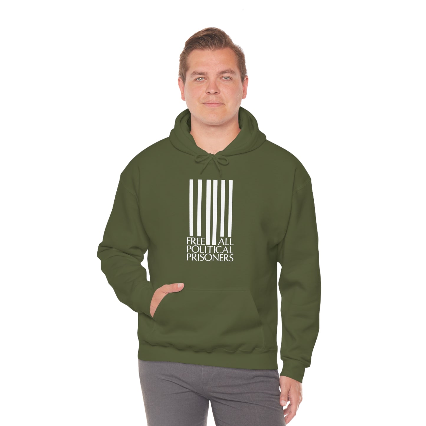 'Free All Political Prisoners' Hooded Sweatshirt