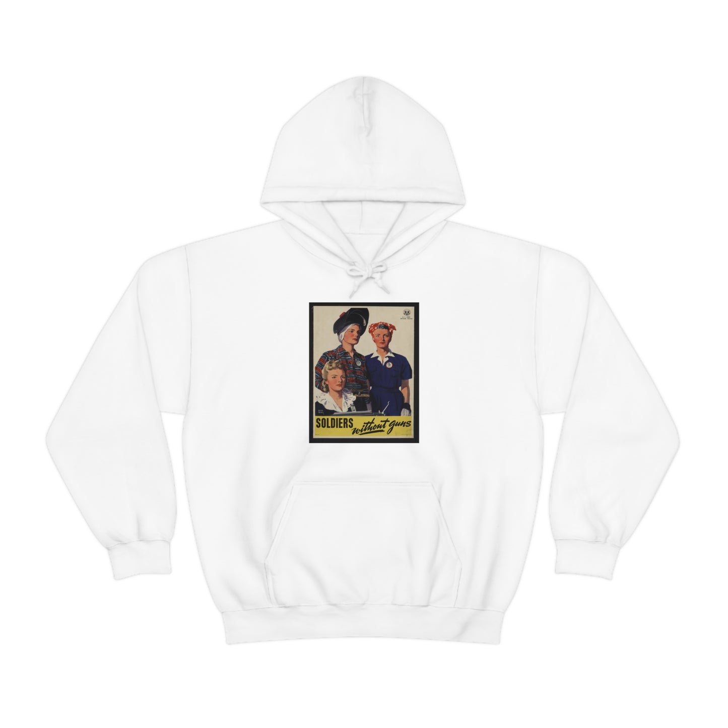 Vintage 'Soldiers Without Guns' Hooded Sweatshirt