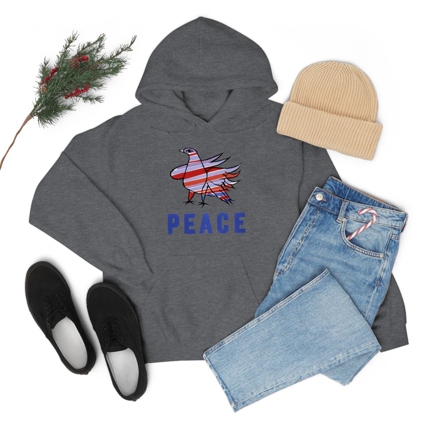 Peace Dove Hooded Sweatshirt