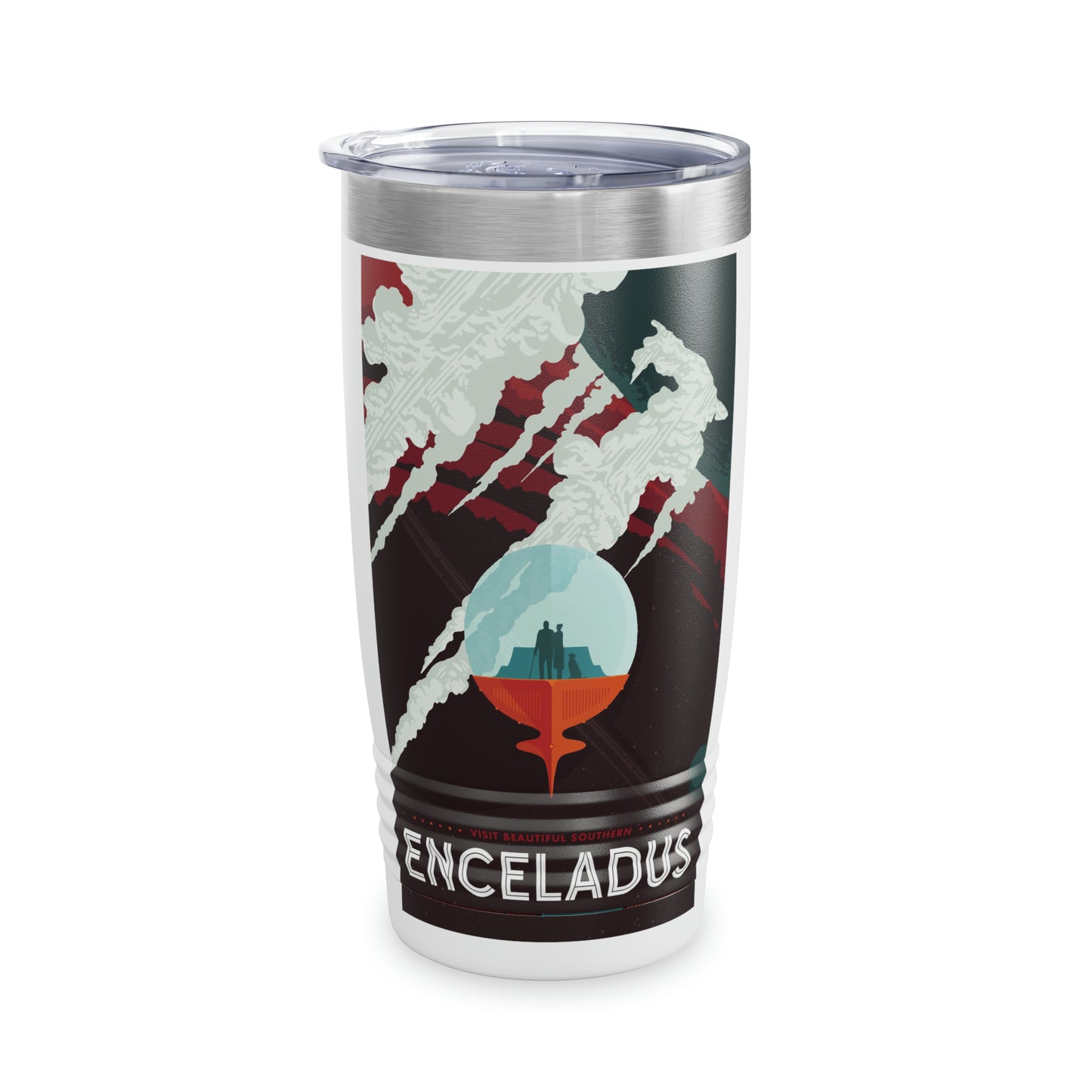 Retrofuturist Space Tourism to Celadus Ringneck Tumbler, 20oz