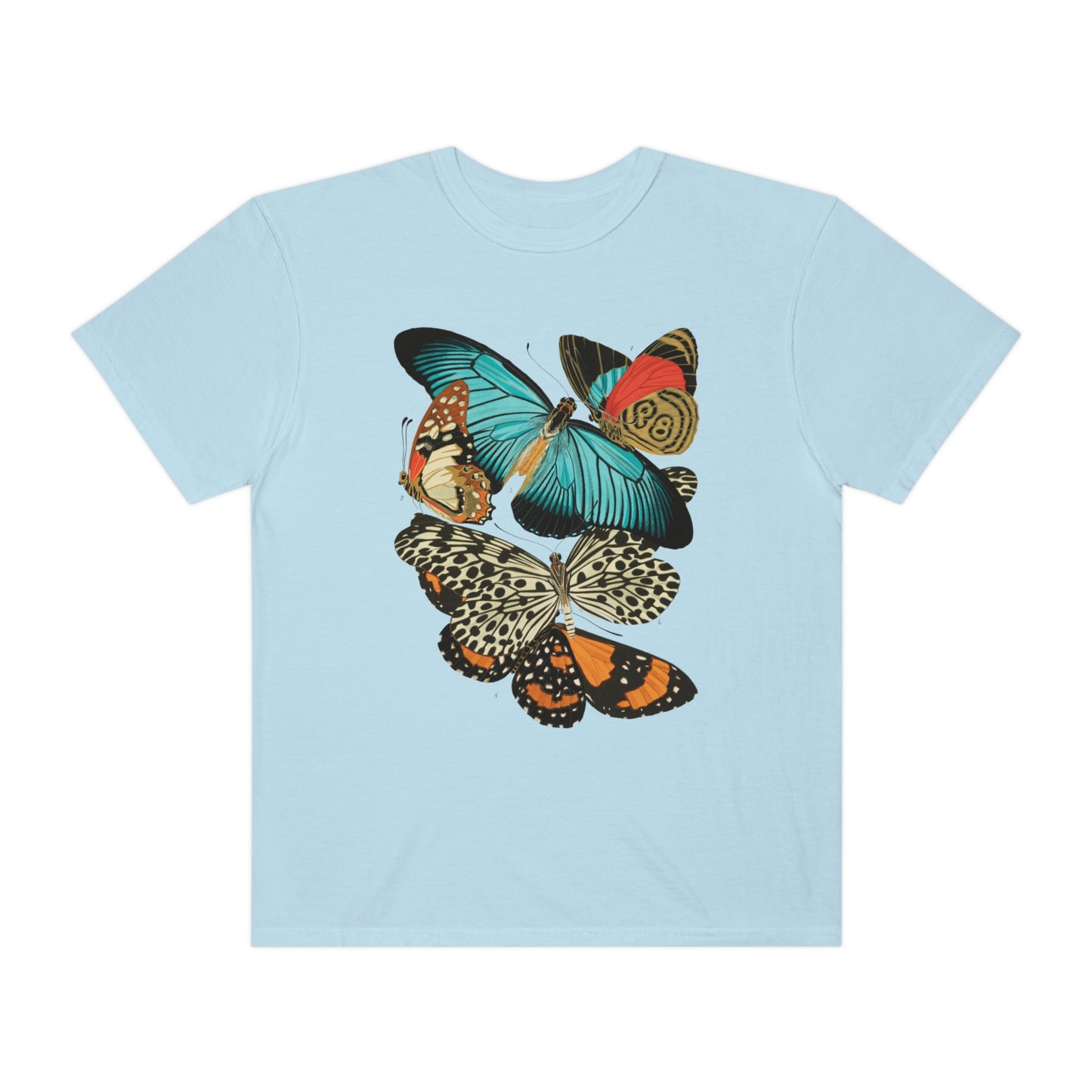 Art Deco Butterfly Print Shirt