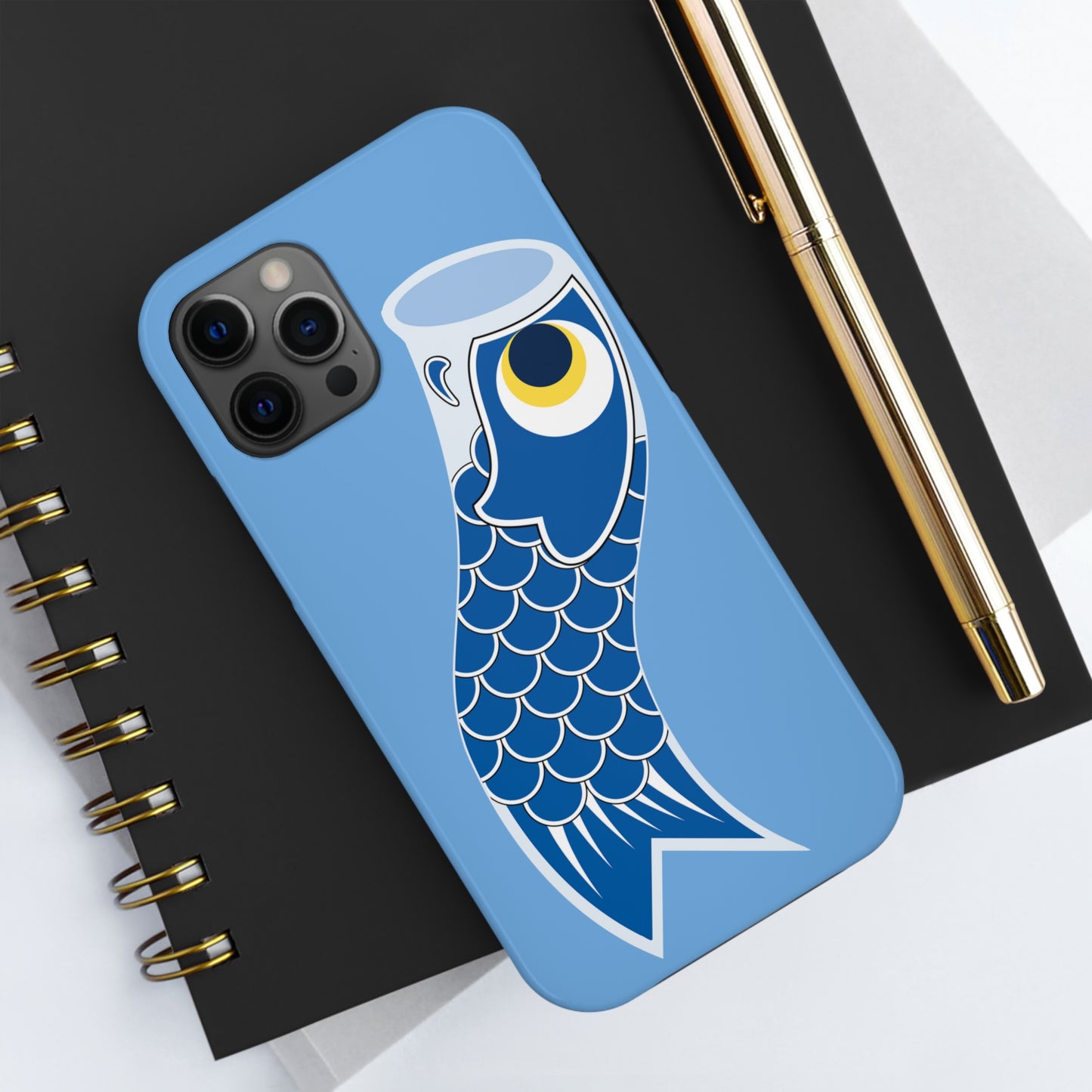 Blue Koinobori (Carp Streamer) Tough Phone Cases