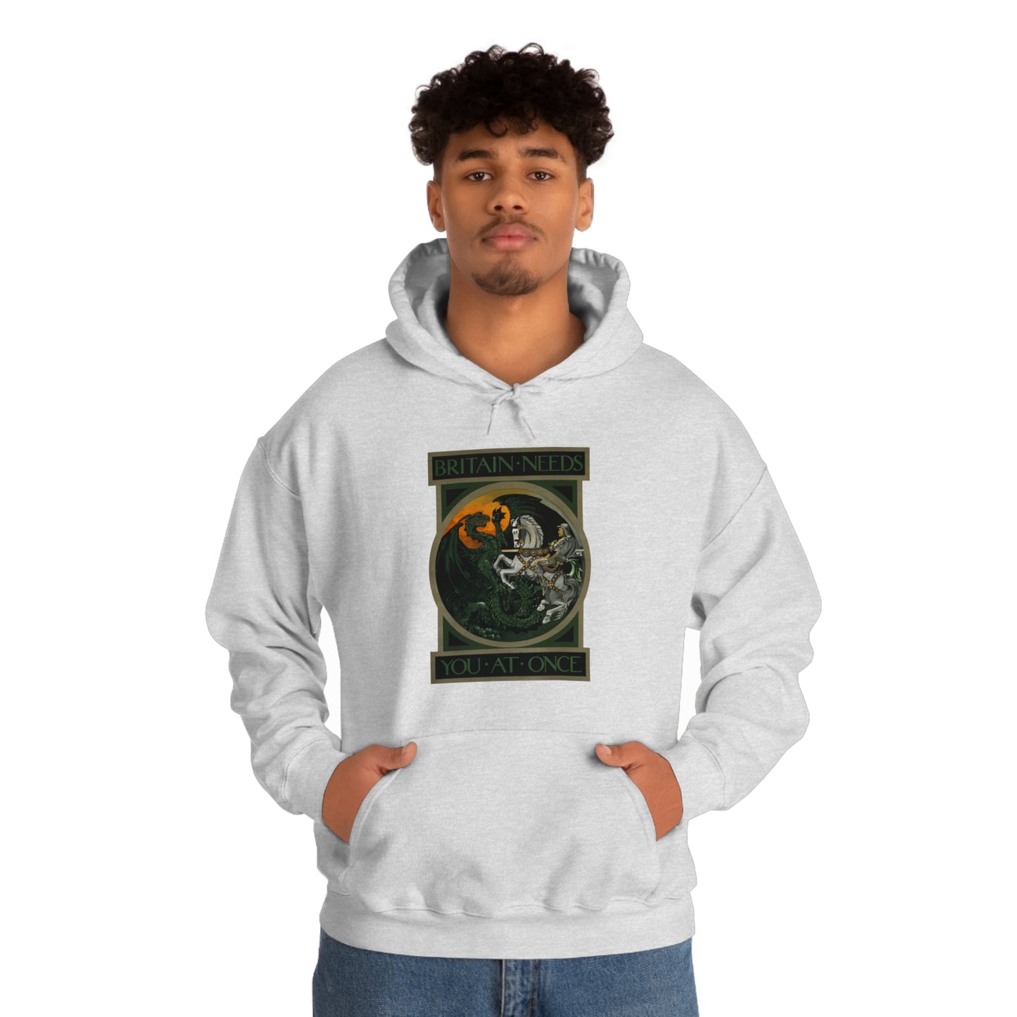 Vintage 'Britain Needs You' Hooded Sweatshirt