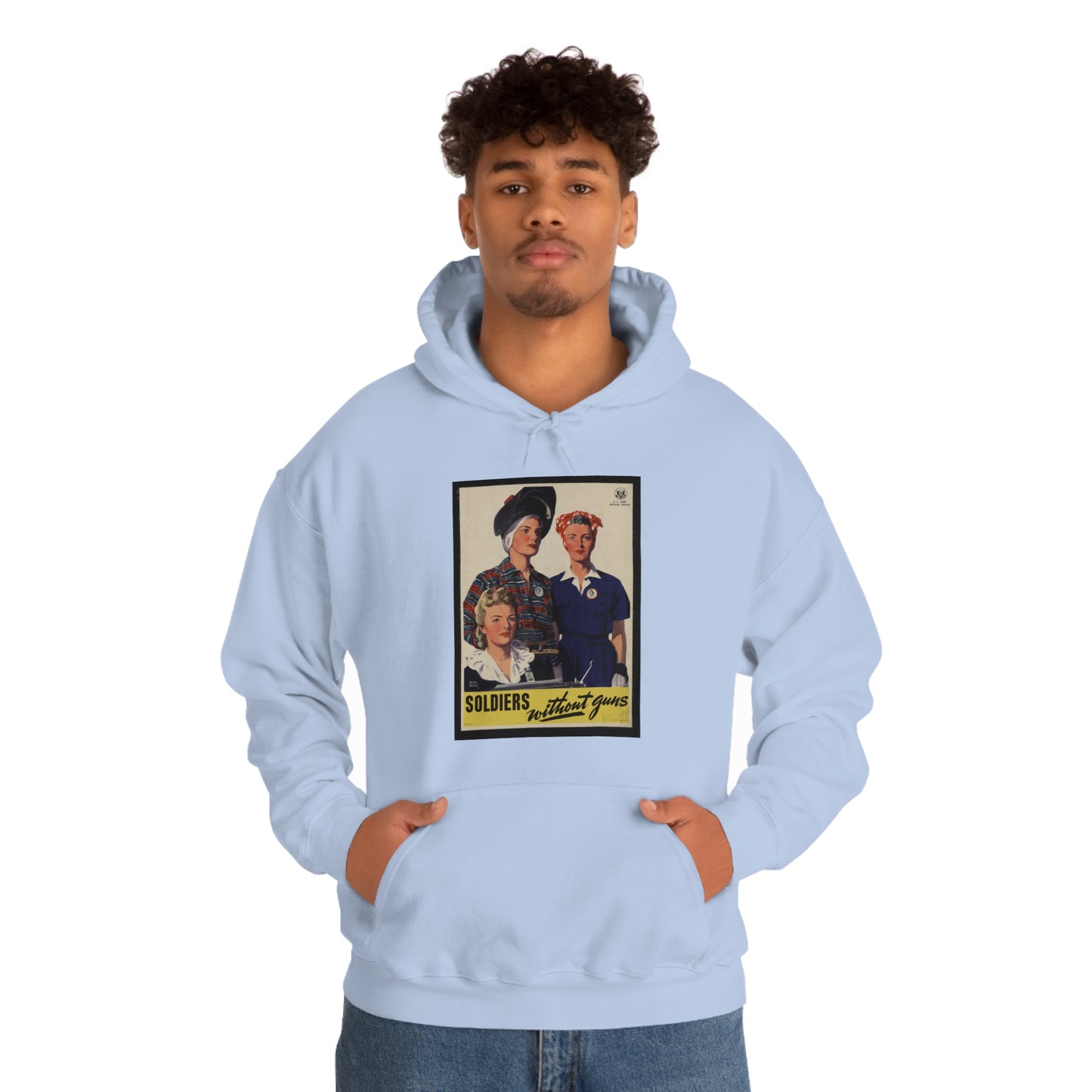 Vintage 'Soldiers Without Guns' Hooded Sweatshirt