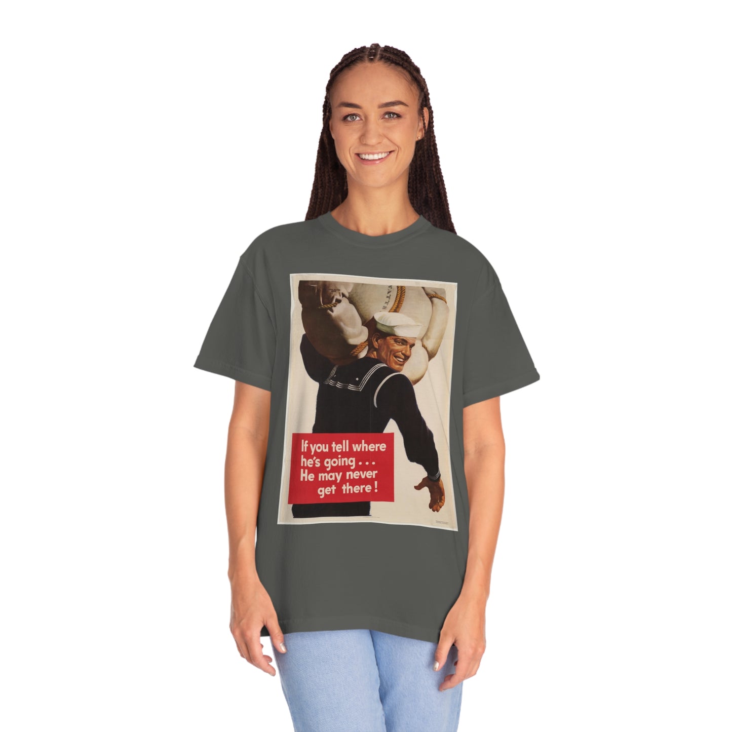 'He May Never Get There' Propaganda Print Shirt