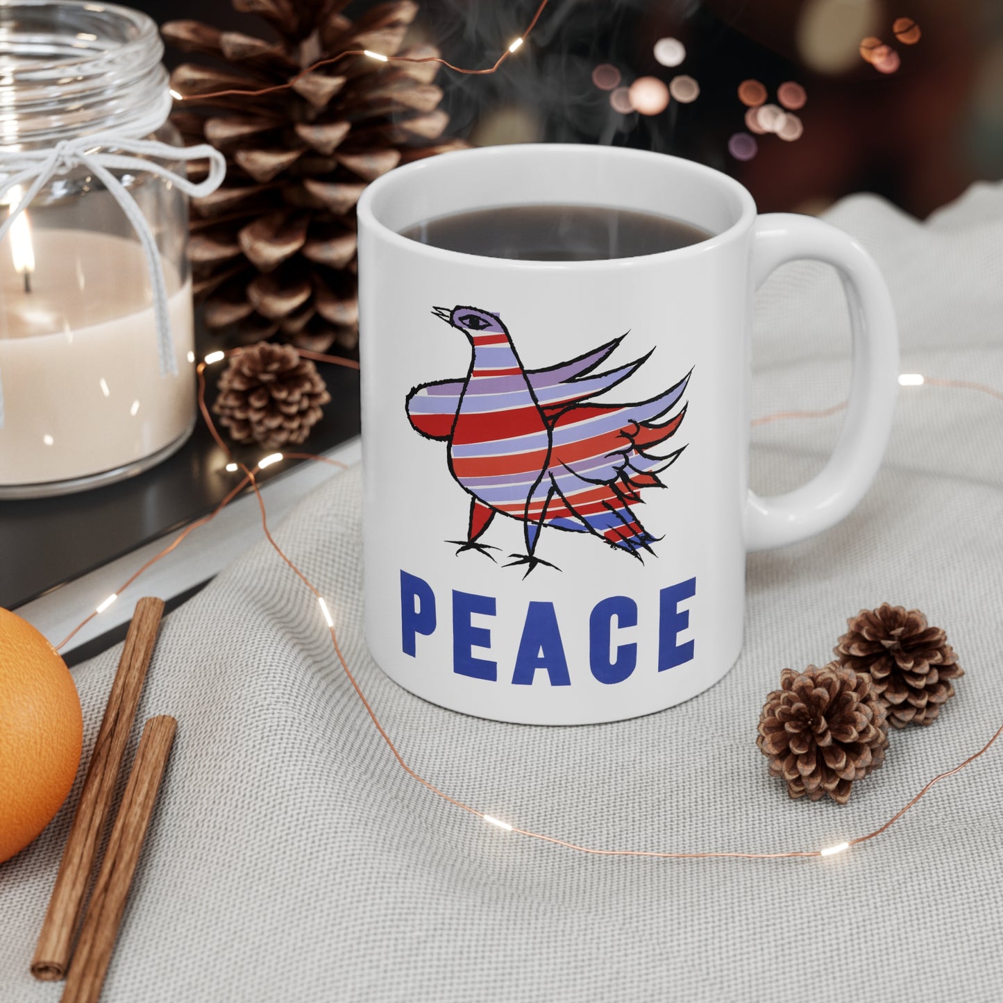 Peace Dove Ceramic Mug 11oz