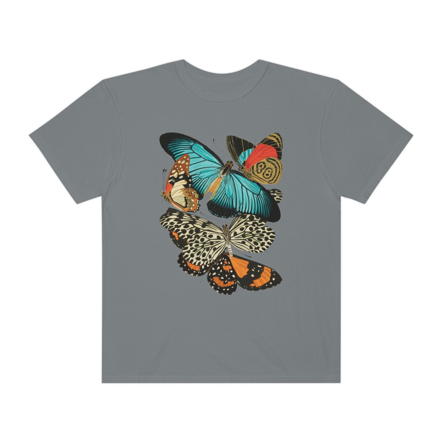 Art Deco Butterfly Print Shirt