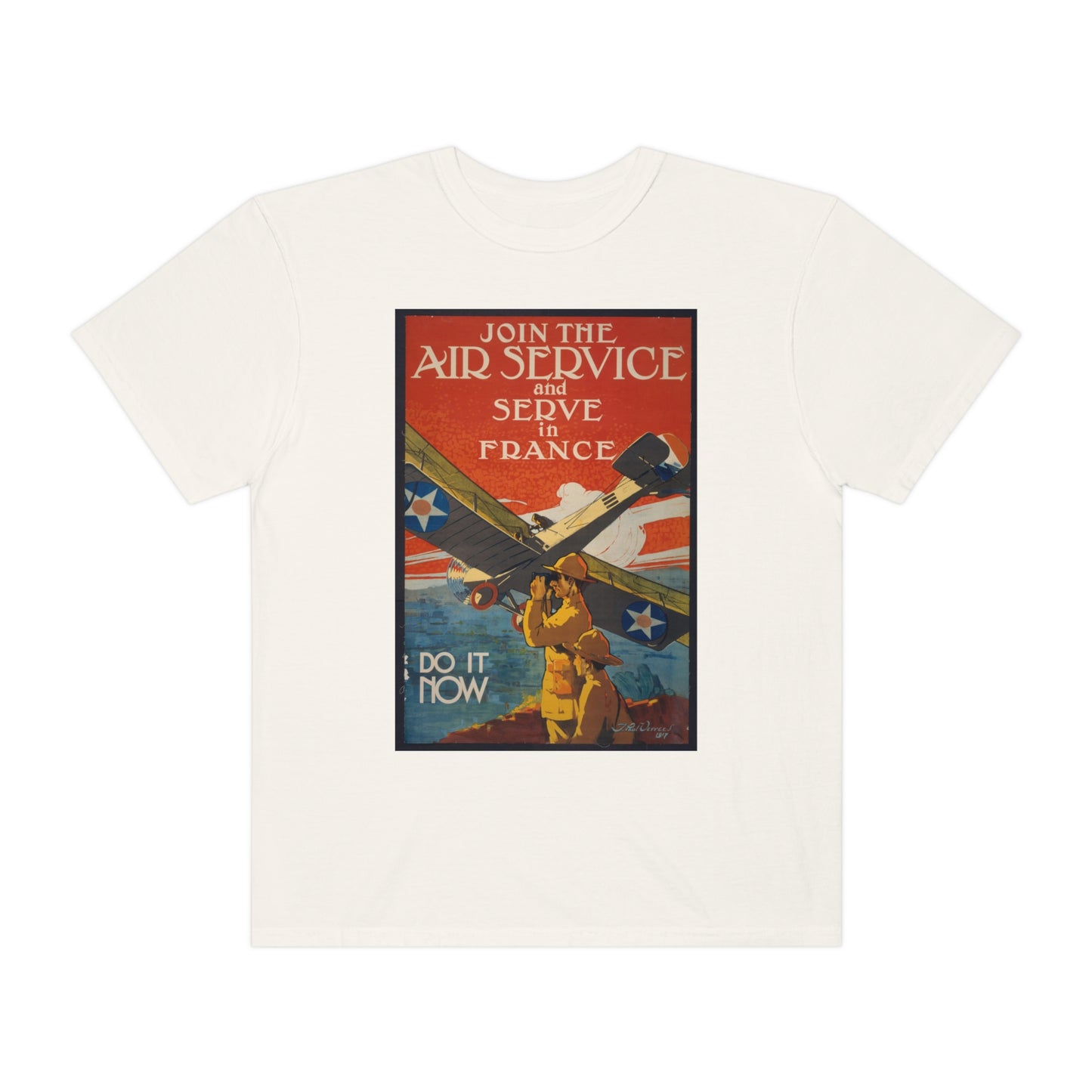 'Serve in France' Propaganda Print Shirt