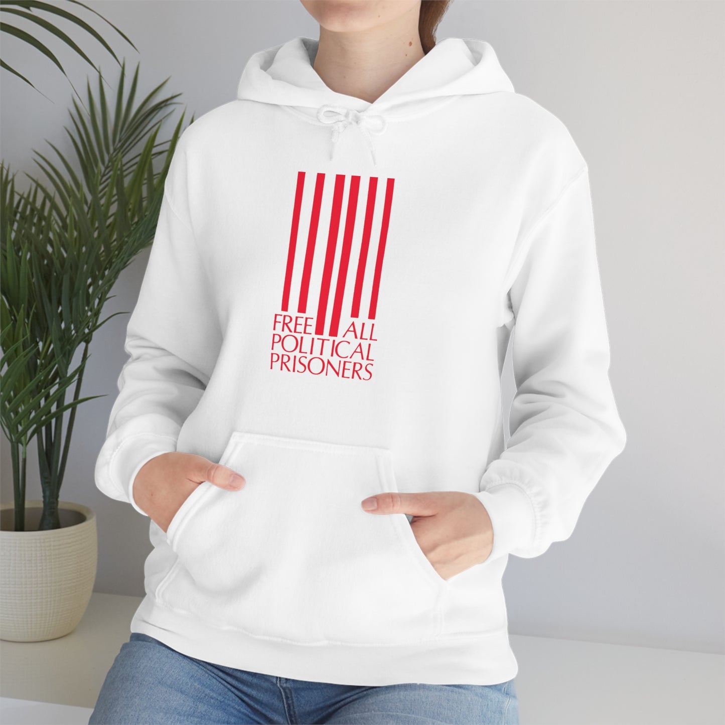 'Free All Political Prisoners' Hooded Sweatshirt