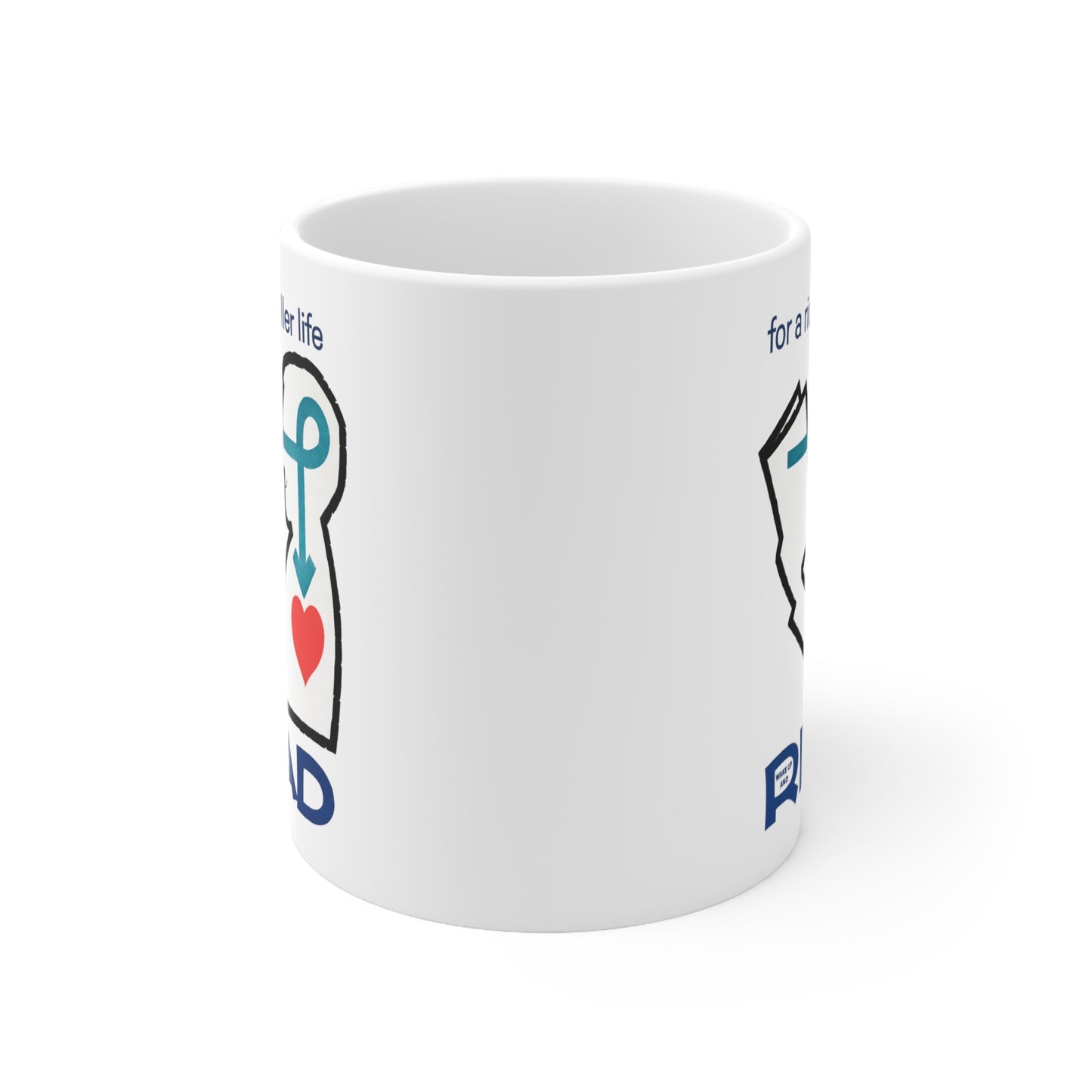 'For a Richer Life, Read' Ceramic Mug 11oz