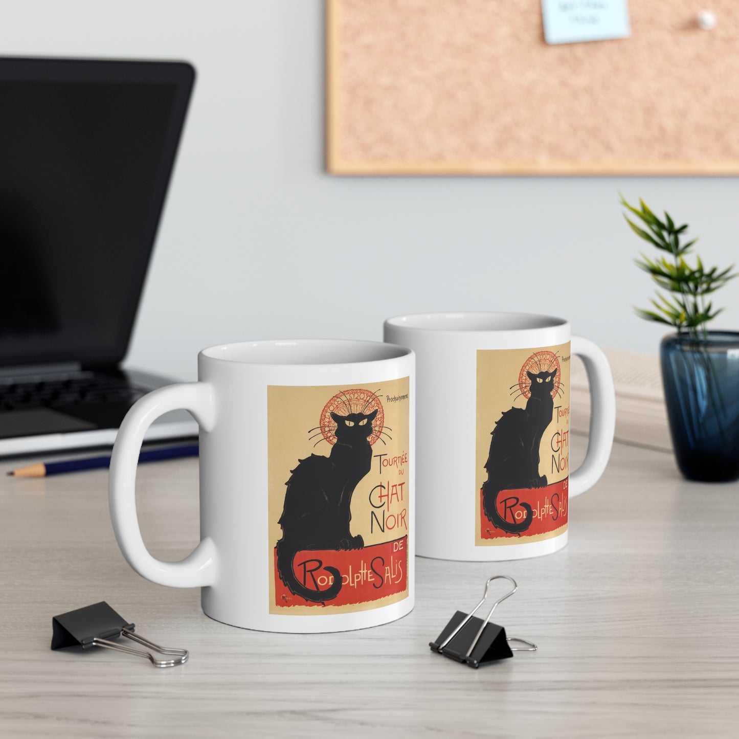 Chat Noir Ceramic Mug 11oz