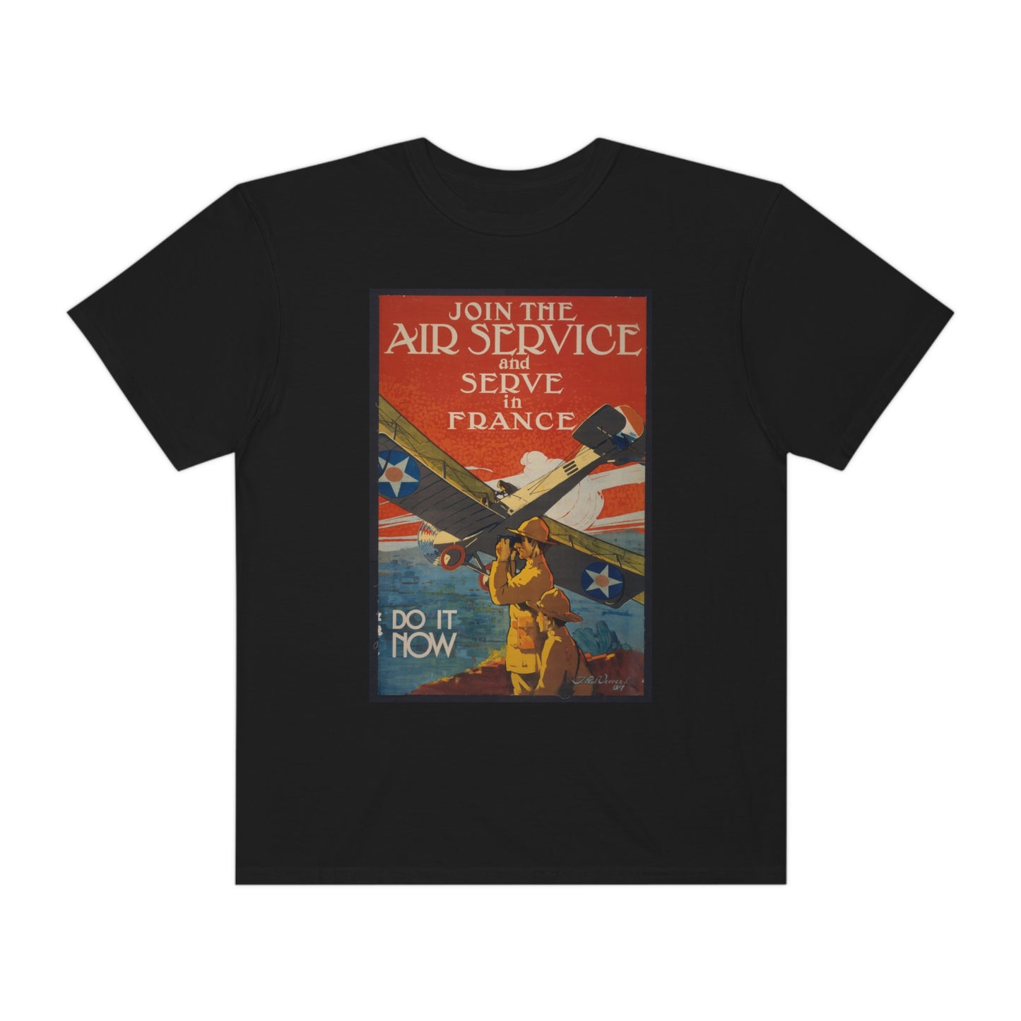 'Serve in France' Propaganda Print Shirt