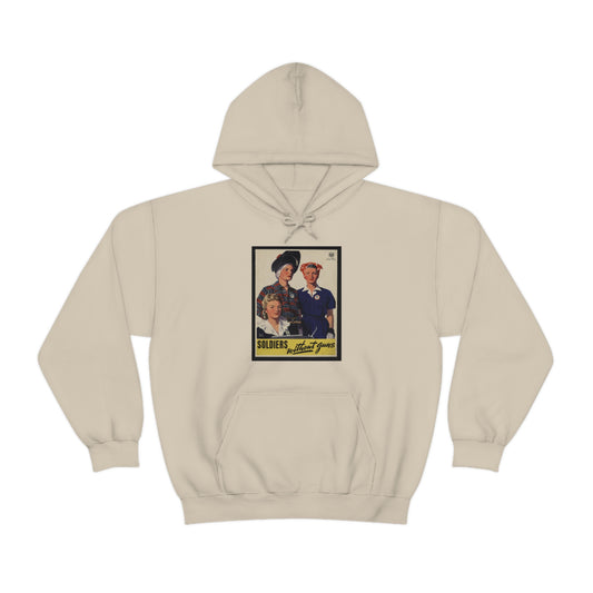 Vintage 'Soldiers Without Guns' Hooded Sweatshirt