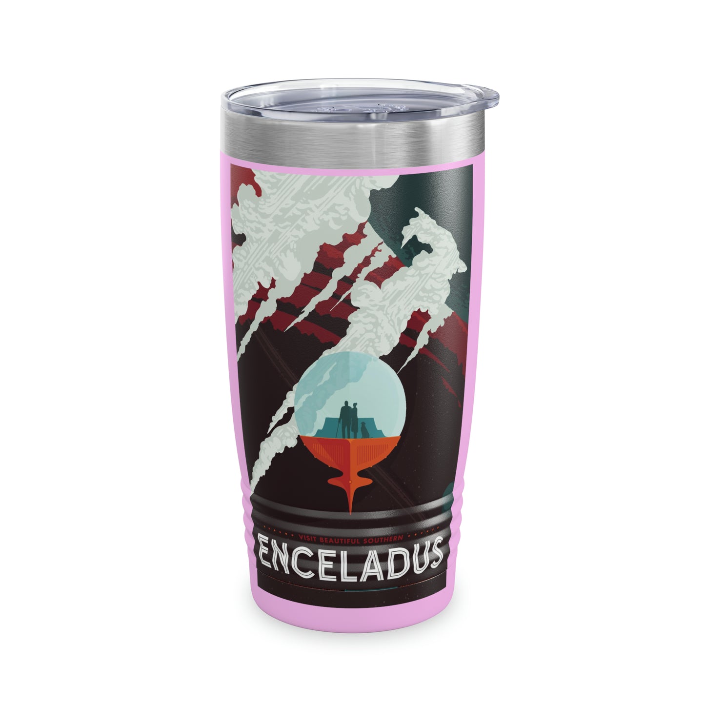 Retrofuturist Space Tourism to Celadus Ringneck Tumbler, 20oz