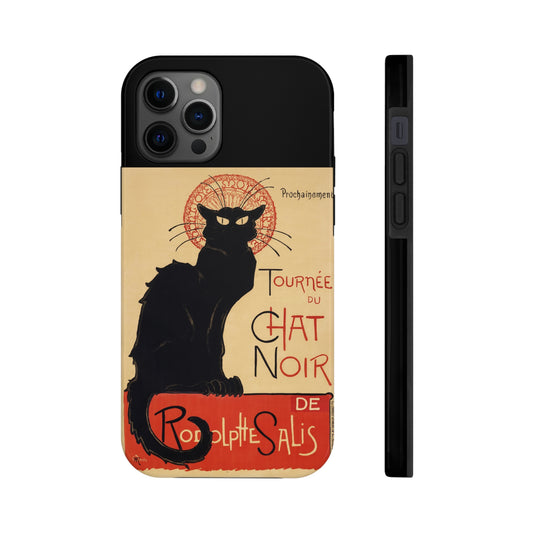 Retro Chat Noir Tough Phone Cases