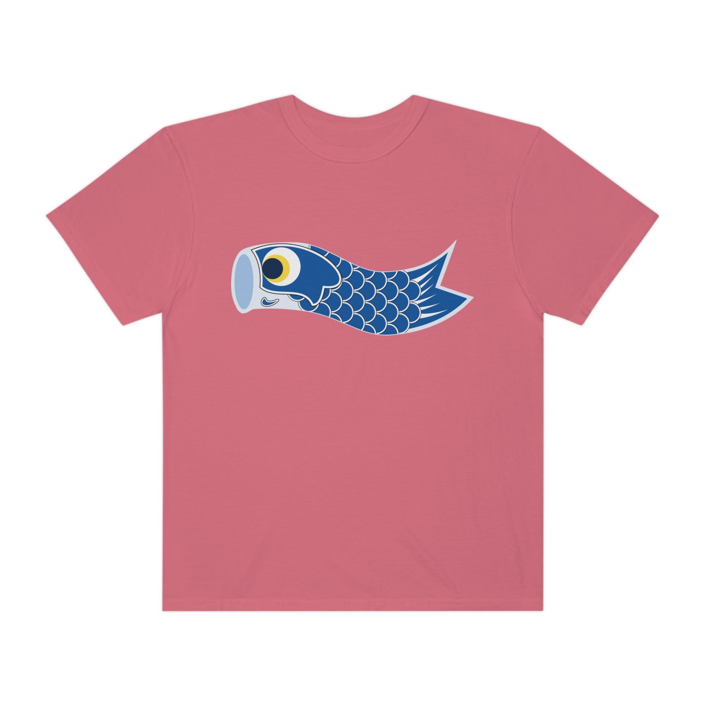 Blue Koinobori (Carp Kite) Print Shirt