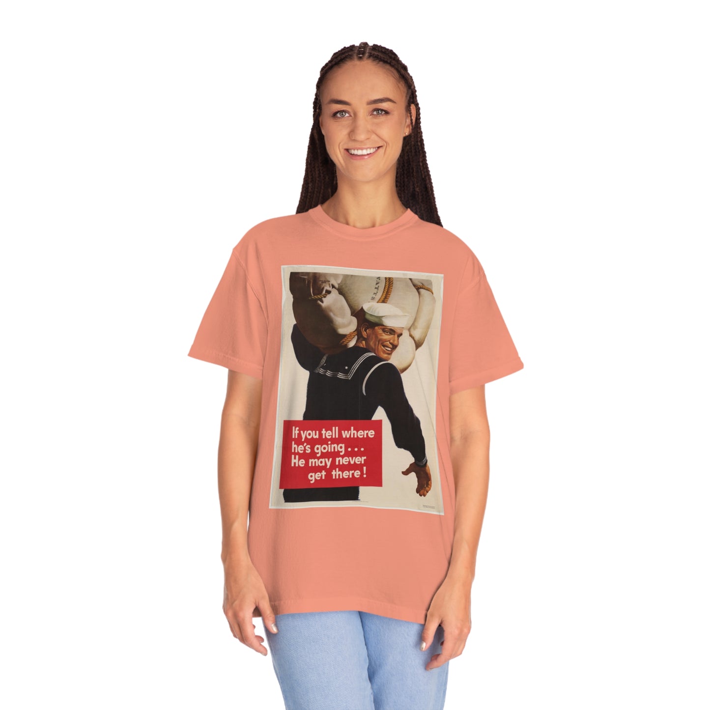 'He May Never Get There' Propaganda Print Shirt