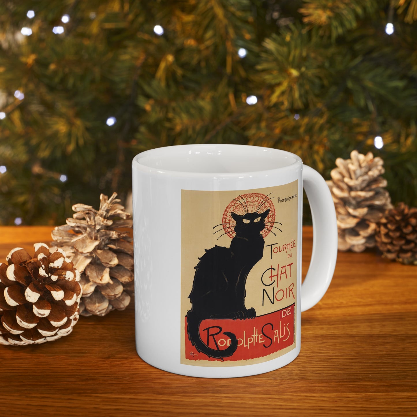 Chat Noir Ceramic Mug 11oz