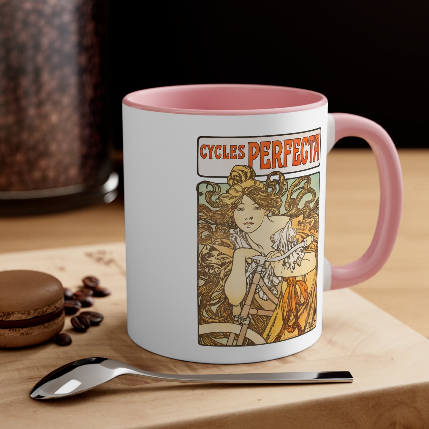 Vintage Cycles Perfecta Accent Coffee Mug, 11oz