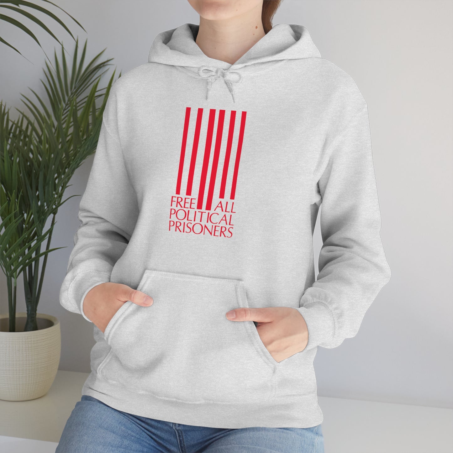 'Free All Political Prisoners' Hooded Sweatshirt