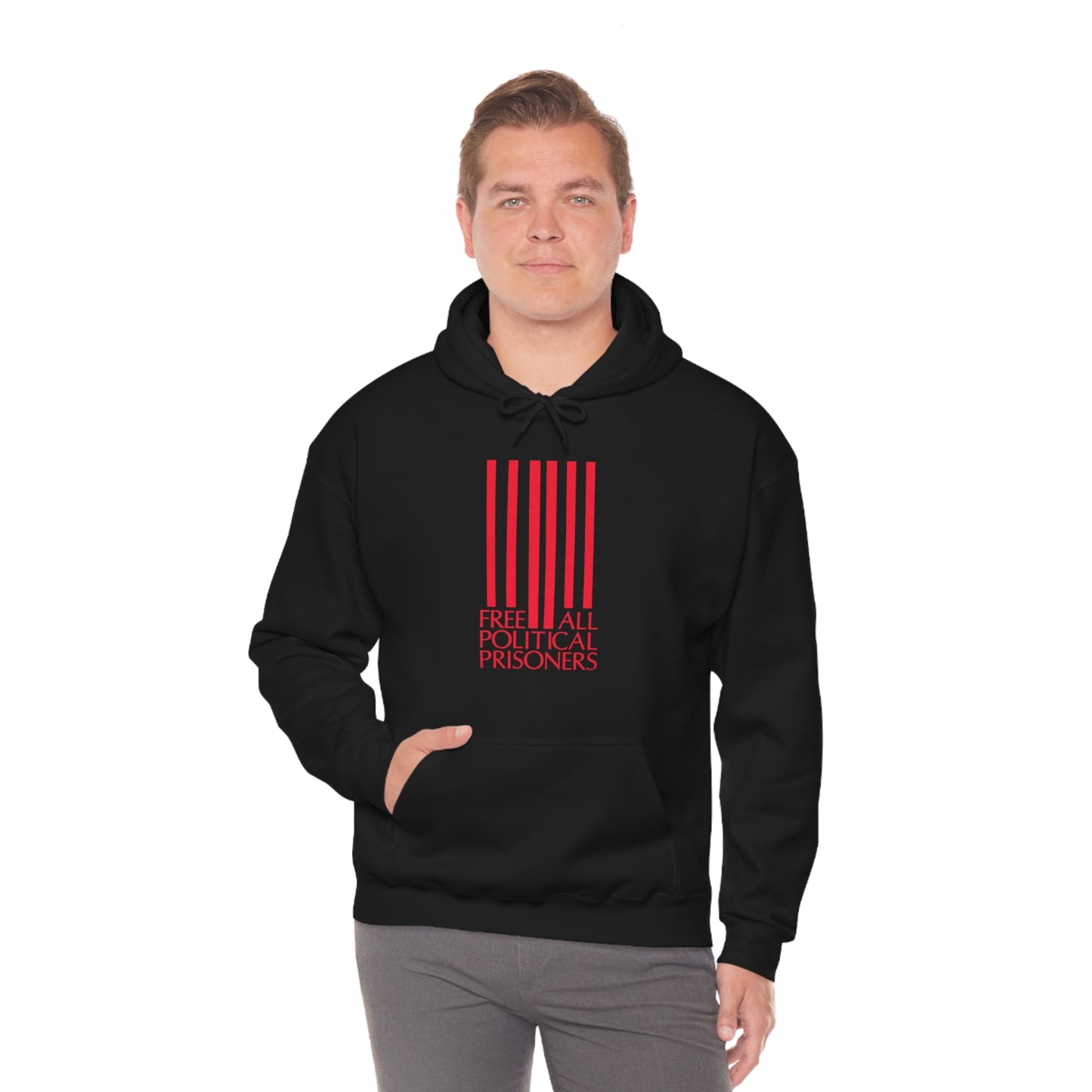 'Free All Political Prisoners' Hooded Sweatshirt