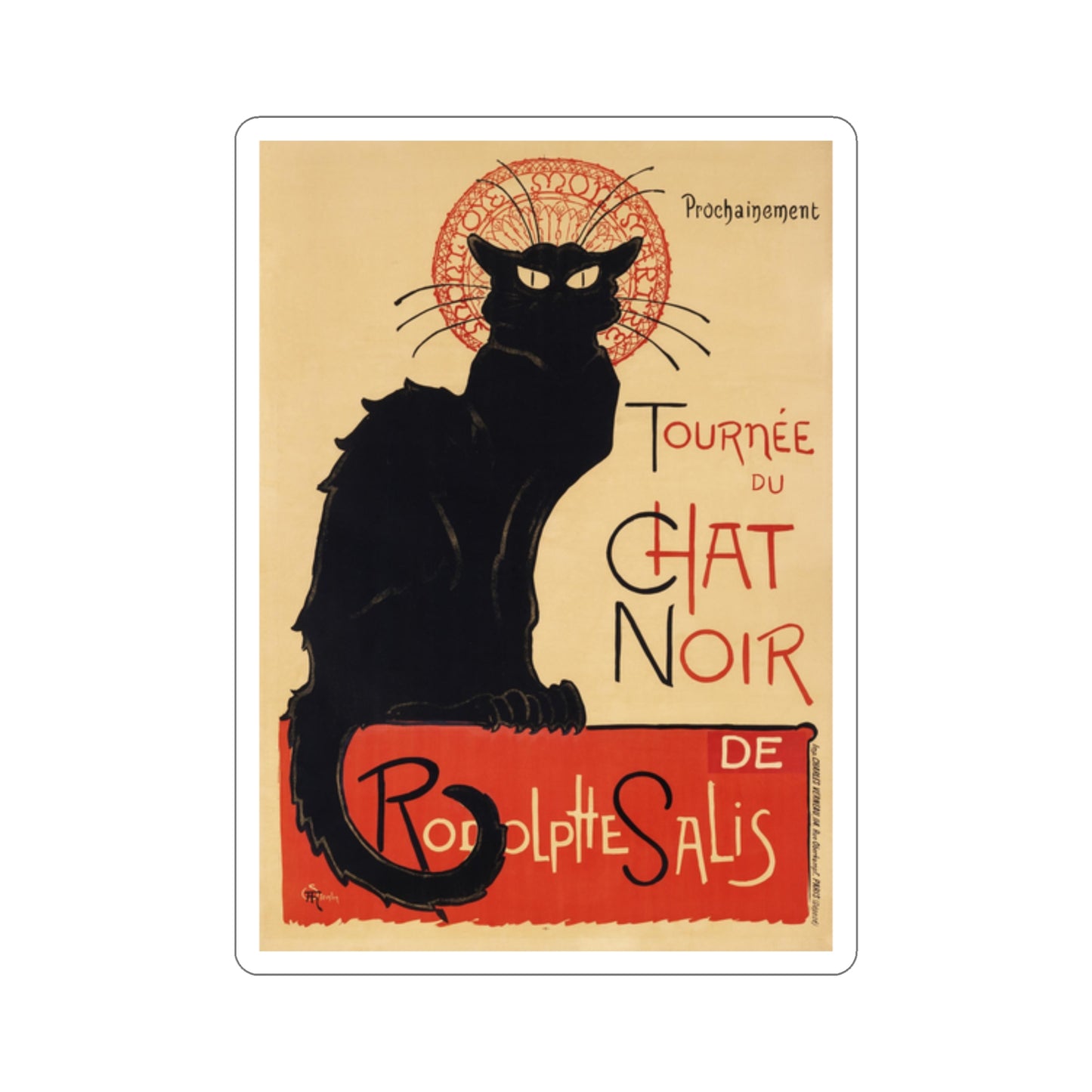 Vintage Chat Noir Sticker