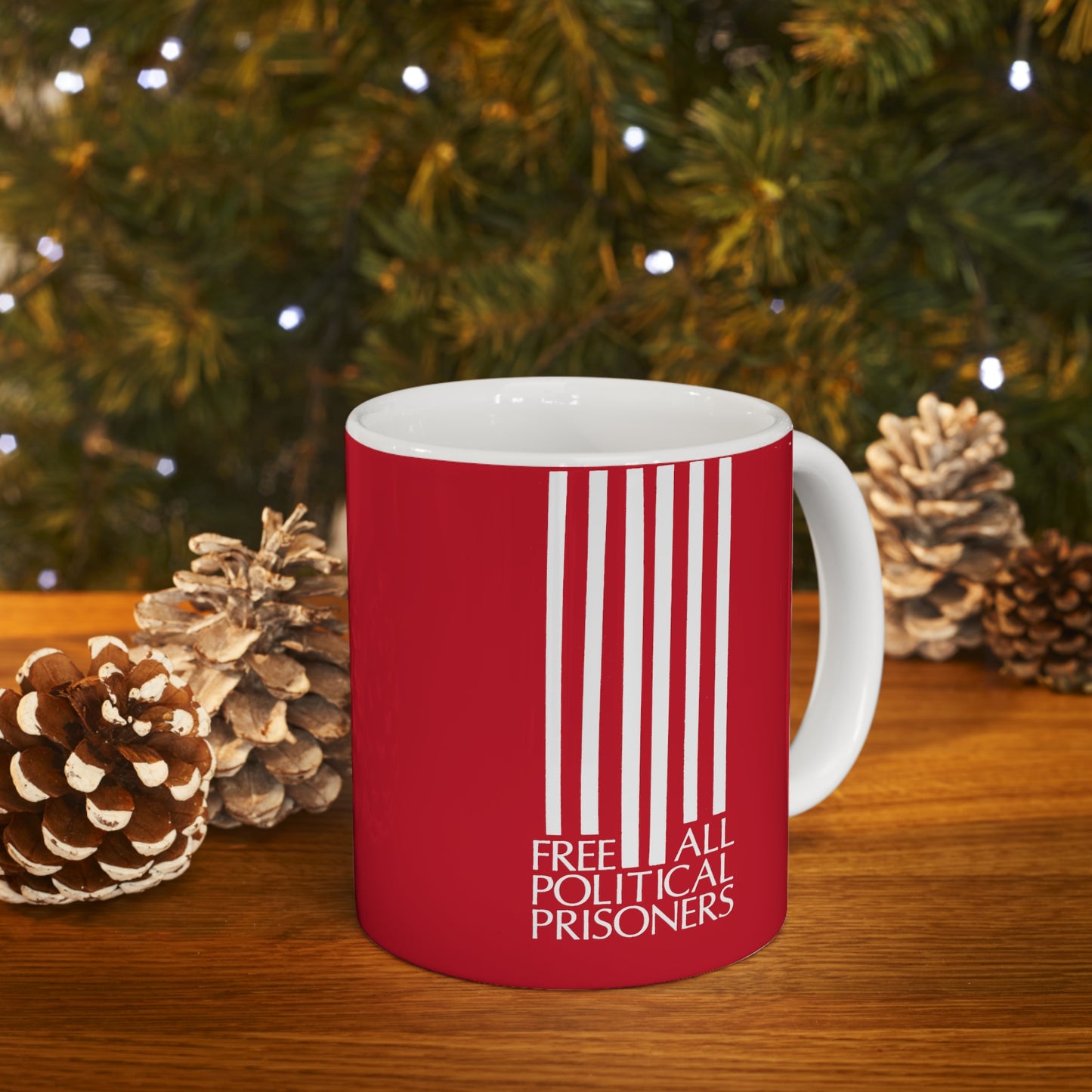 'Free All Political Prisoners' Ceramic Mug 11oz