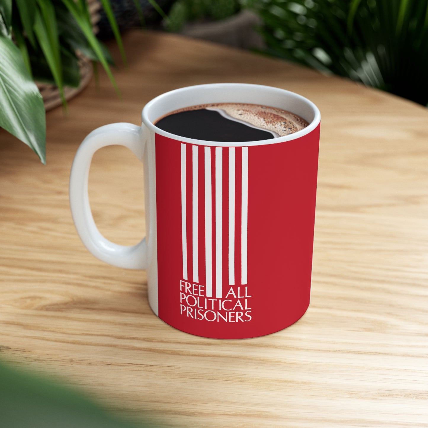 'Free All Political Prisoners' Ceramic Mug 11oz